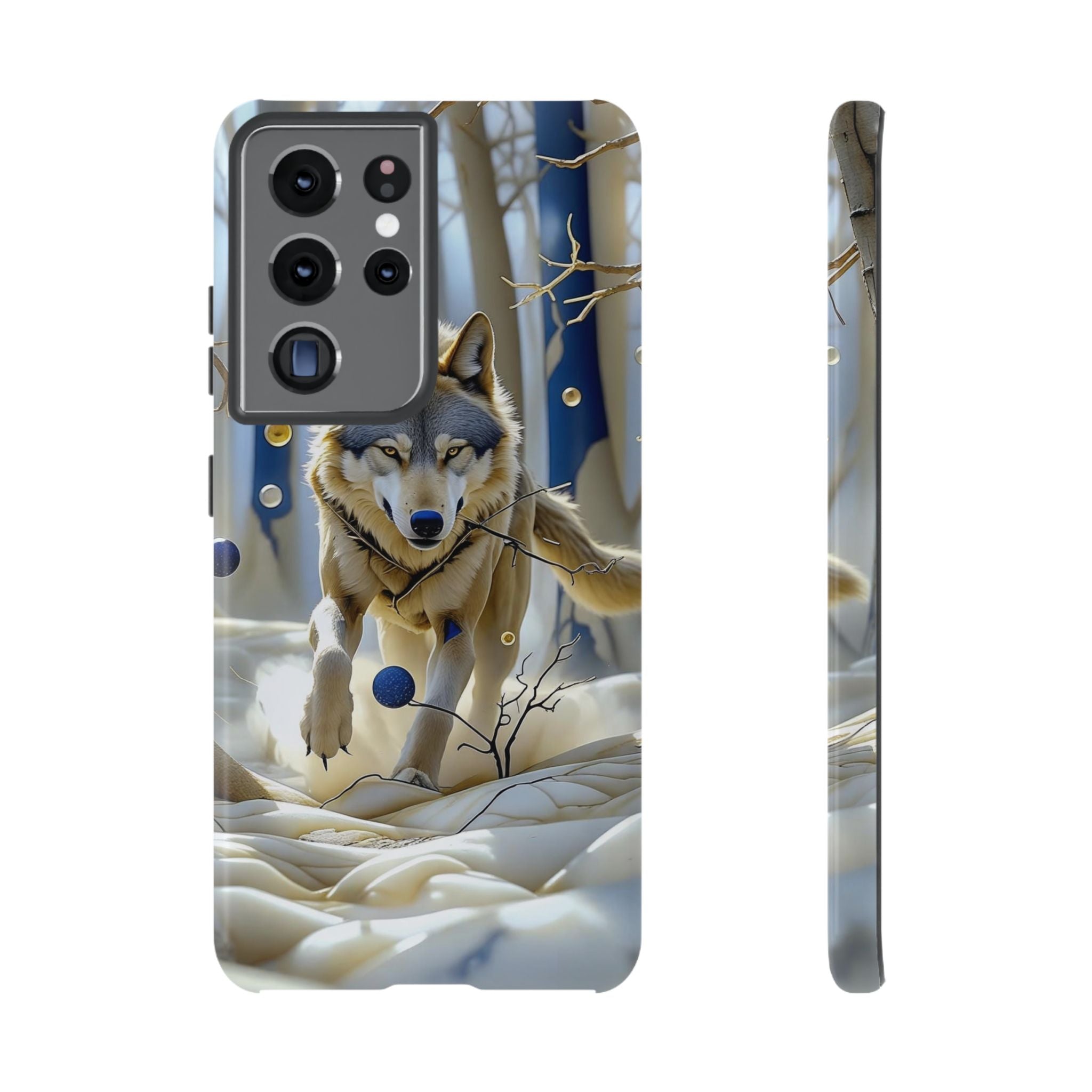 Wolf in Snow Samsung Galaxy Case — Rugged Wildlife
