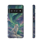 Arctic Google Pixel Fox Phone Case | Northern Lights Phone Case