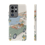Retro Coastal Road Trip Design Samsung Galaxy Phone Case