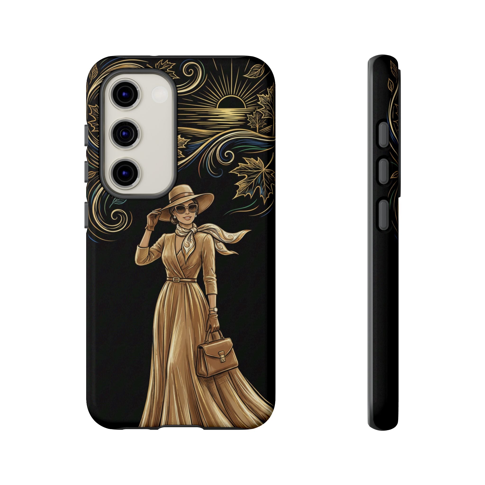 Vintage Autumn Lady Samsung Galaxy Phone Case