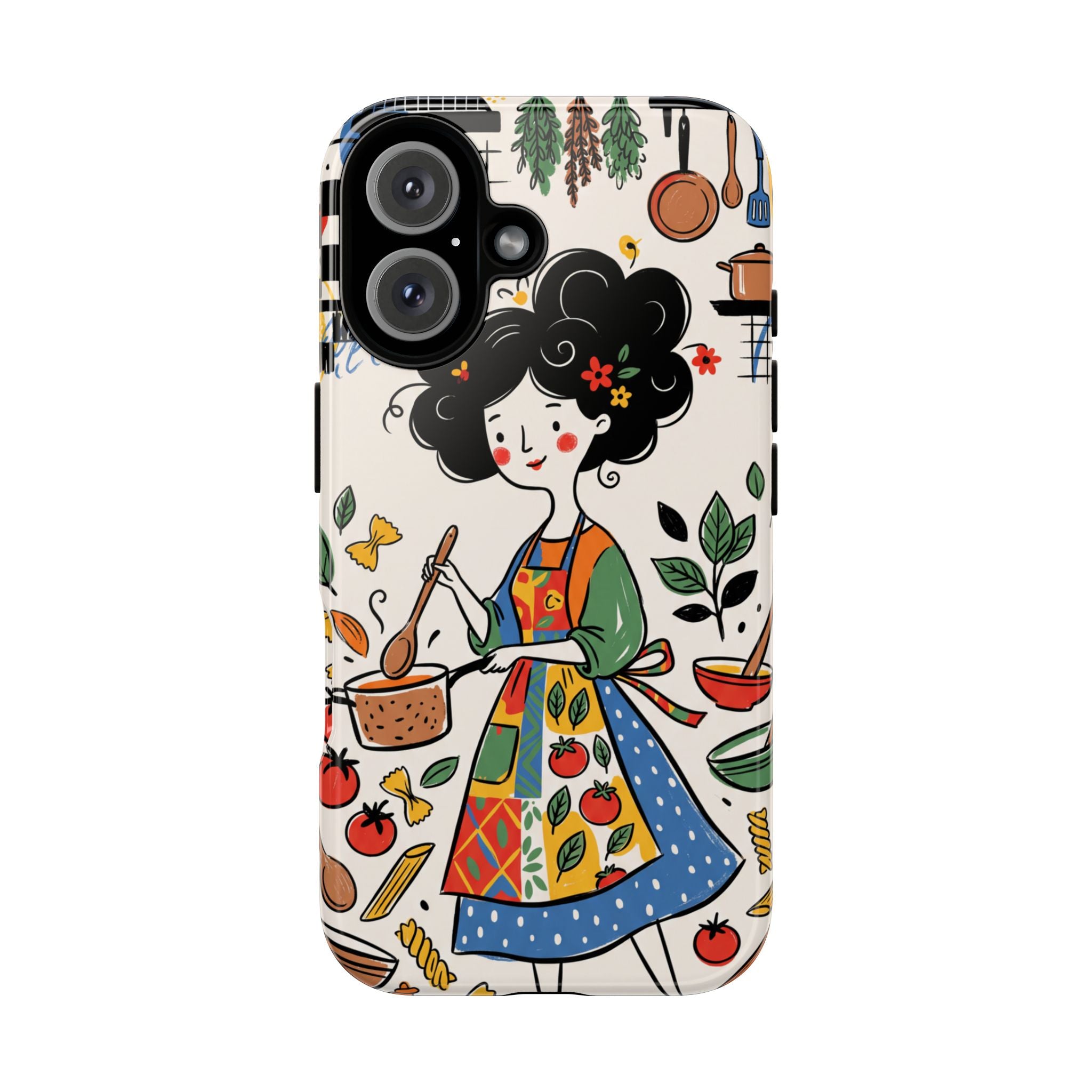 Whimsical Chef Kitchen Illustration Samsung Galaxy Phone Case