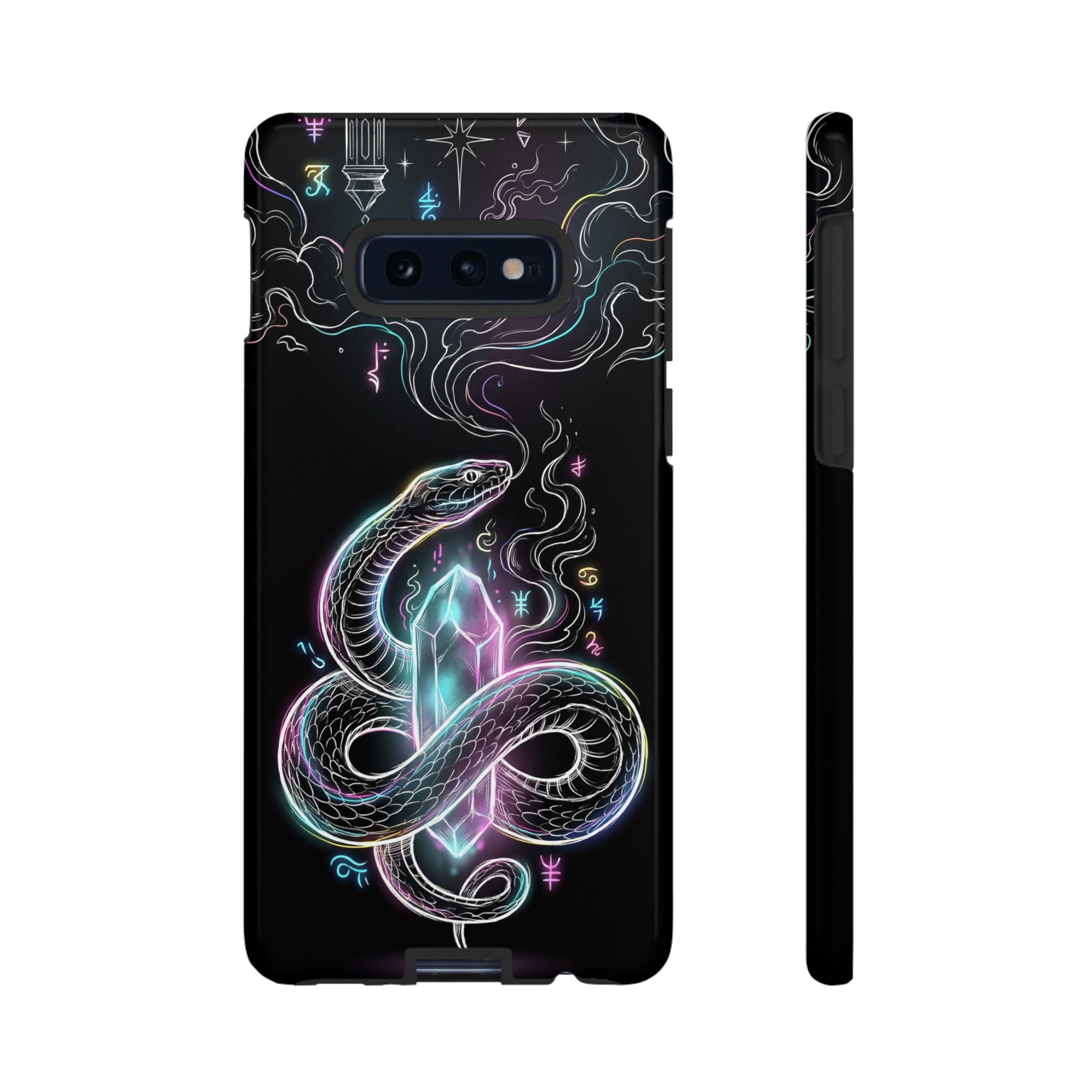 Neon Occult Mystic Snake Crystal Samsung Galaxy Phone Case