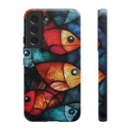 Fish Mosaic Tough Samsung Galaxy Case — Colourful Artistic Fish Pattern