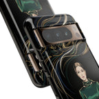 Custodia per Google Pixel Donna Elegante nella Foresta