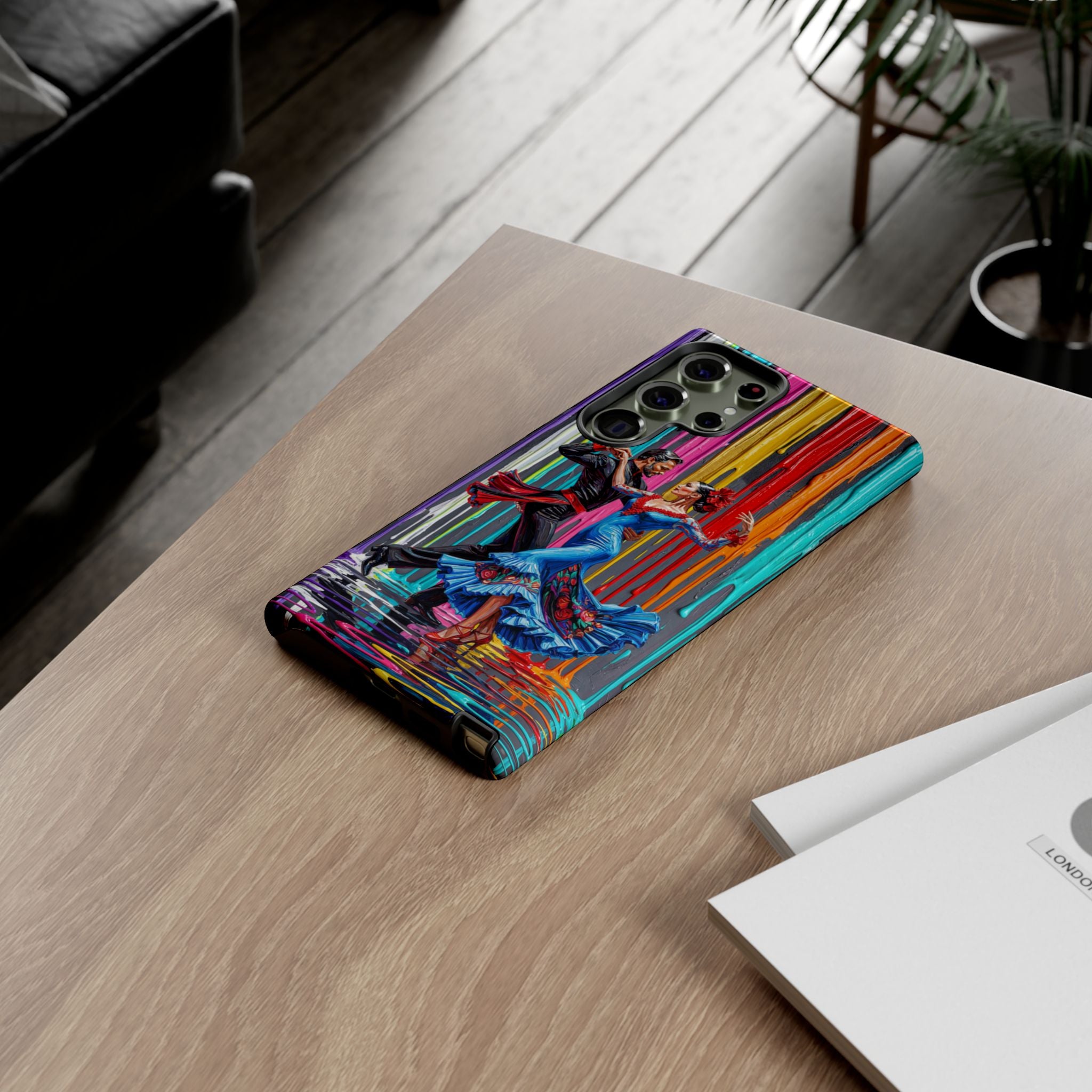 Colorful Tango Samsung Galaxy Phone Case | Vibrant Dancing Couple Art Protection