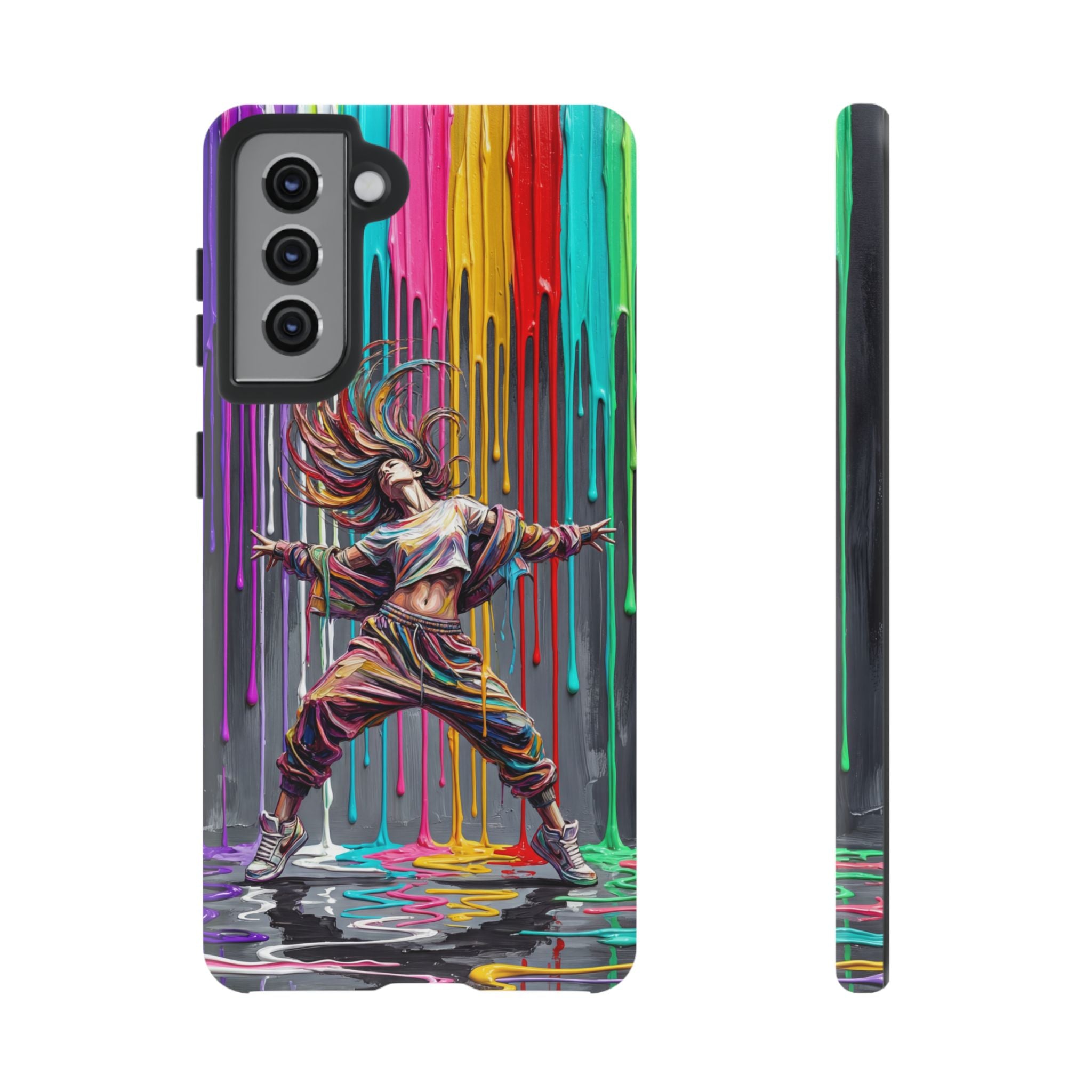 Samsung Galaxy Phone Case | Colorful Street Dance Drip Design