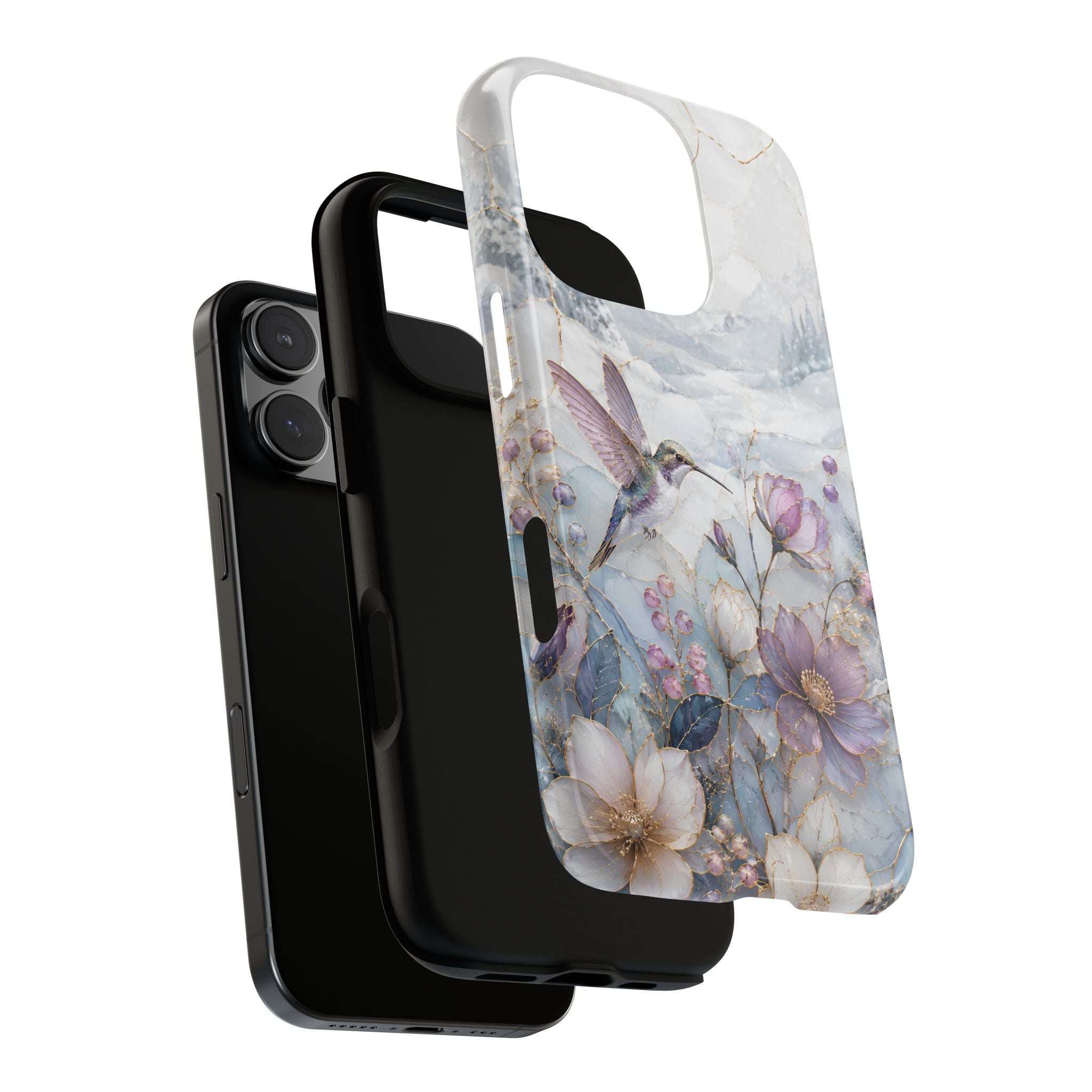 Hummingbird iPhone Case | Vintage Floral iPhone Case