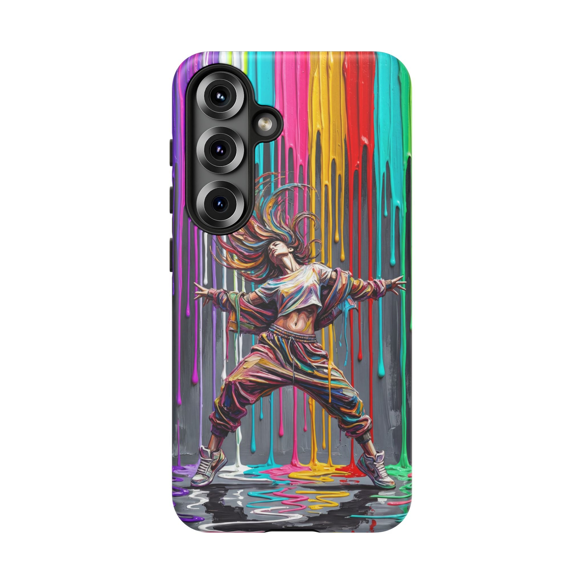 Samsung Galaxy Phone Case | Colorful Street Dance Drip Design