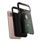 Custodia per Google Pixel Donna Elegante nella Foresta