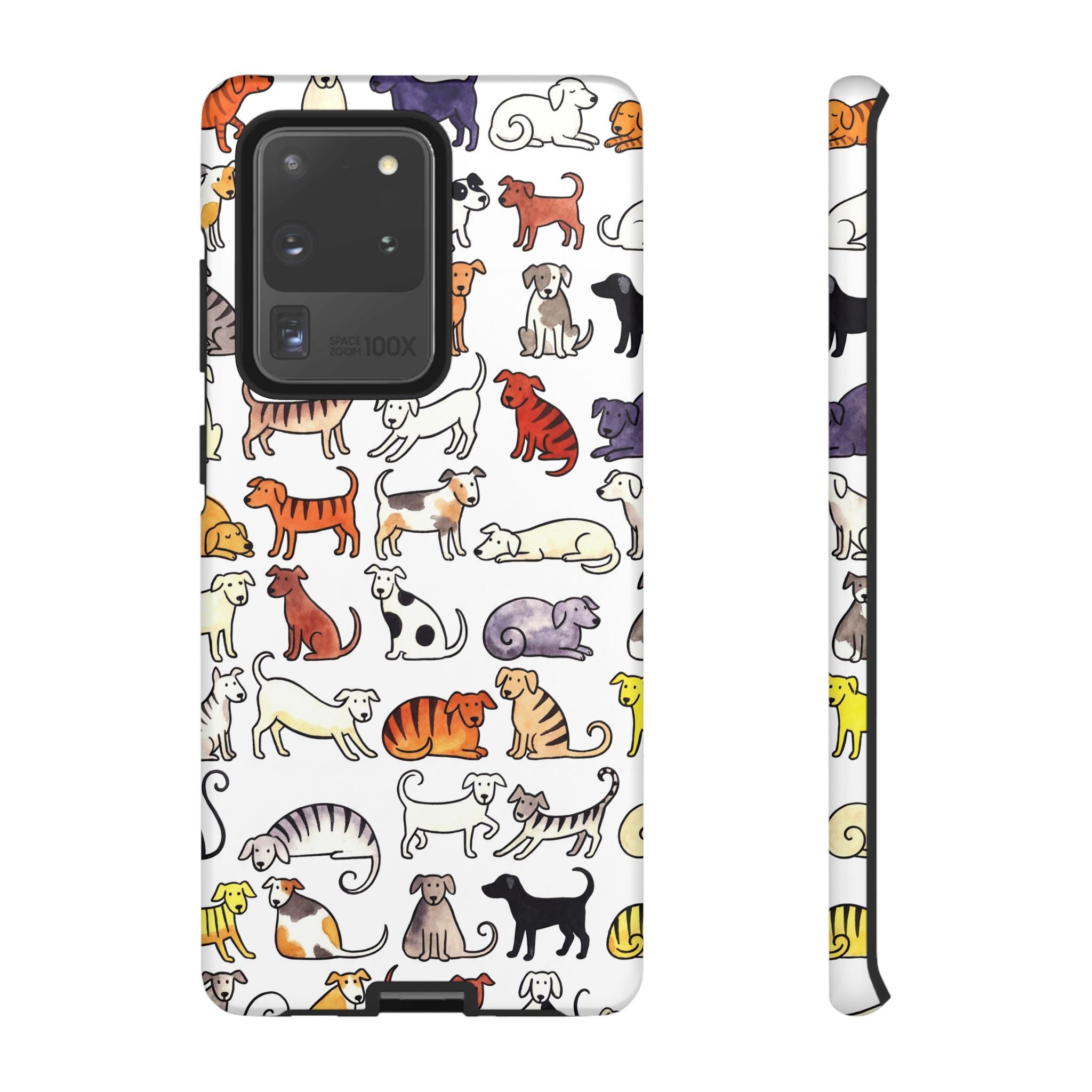 Dog Pattern Samsung Galaxy Case | Cute Colourful Dogs