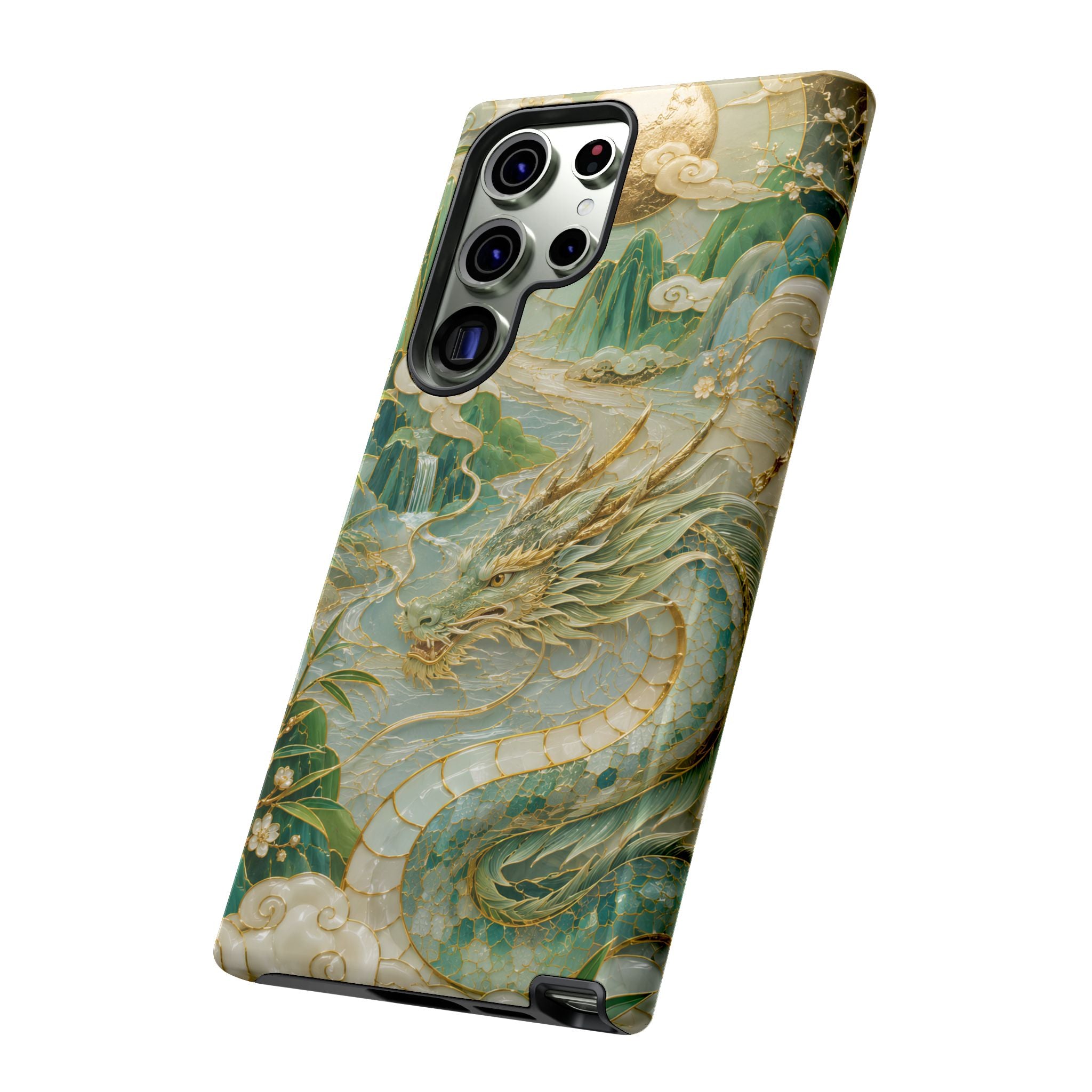Chinese Dragon Samsung Galaxy Phone Case | Jade Dragon Art Cover