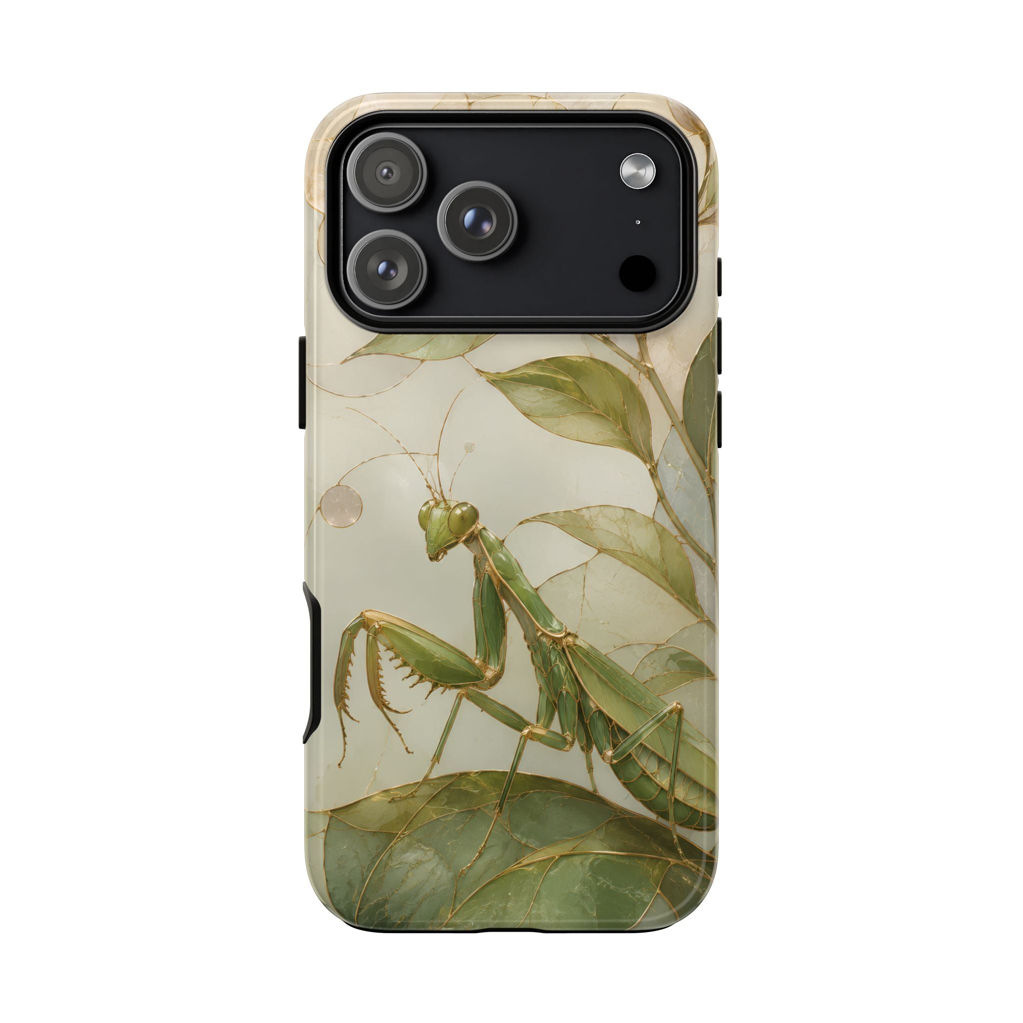 Praying Mantis iPhone Case | Stained Glass Insect iPhone Case