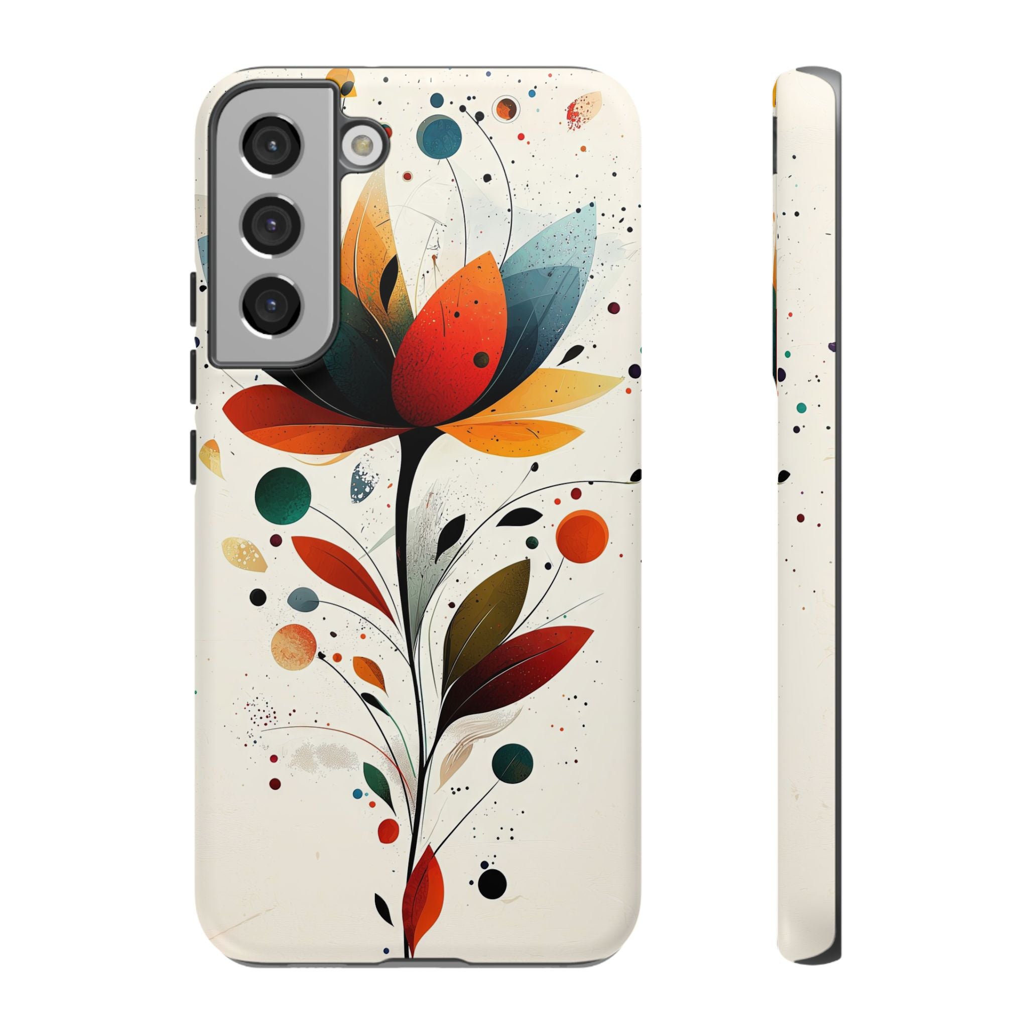 Floral Art Samsung Galaxy Case | Colourful Abstract Bloom