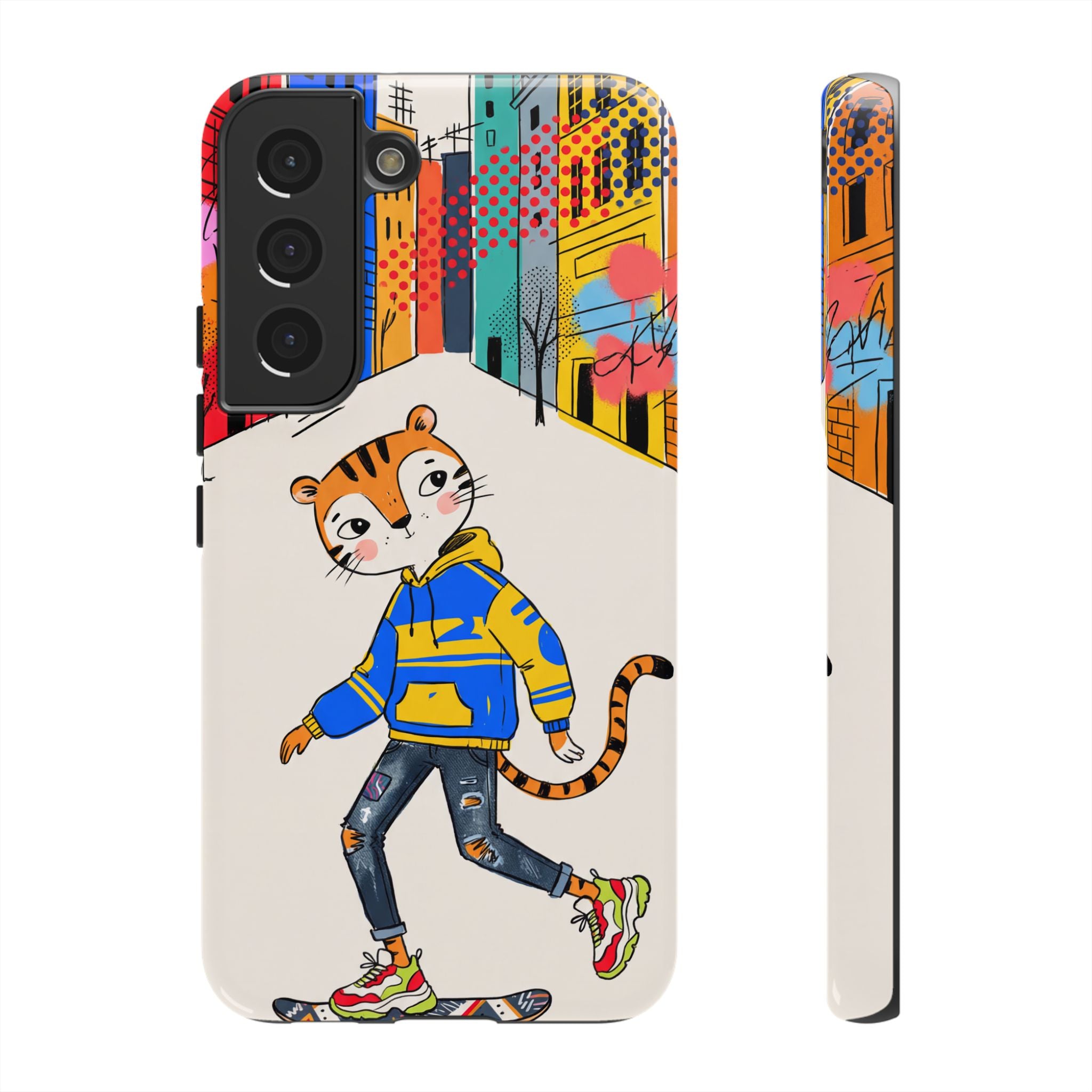 Skater Tiger Samsung Galaxy Phone Case