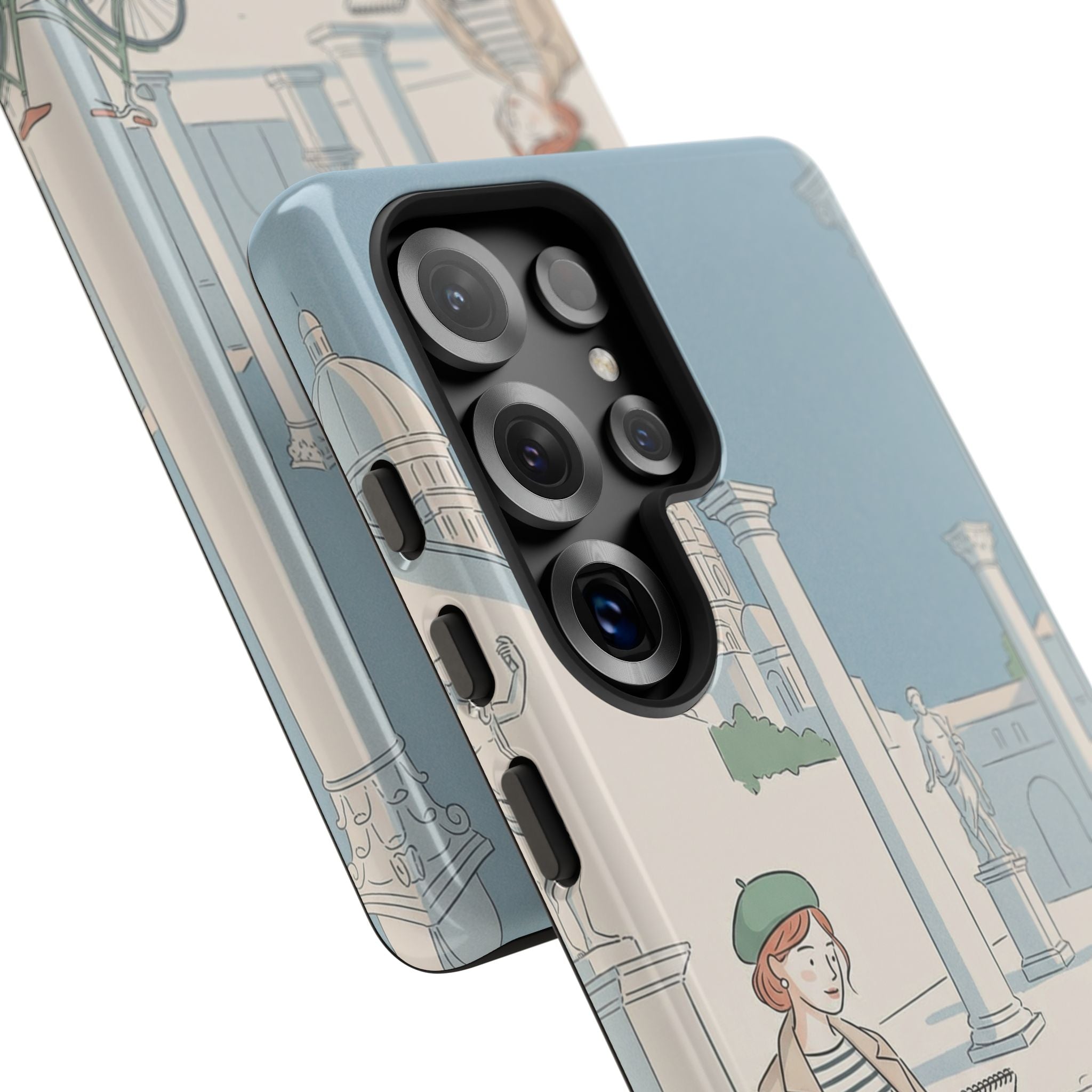 Florence Art Aesthetic Samsung Galaxy Phone Case | Renaissance Italy Travel Illustration