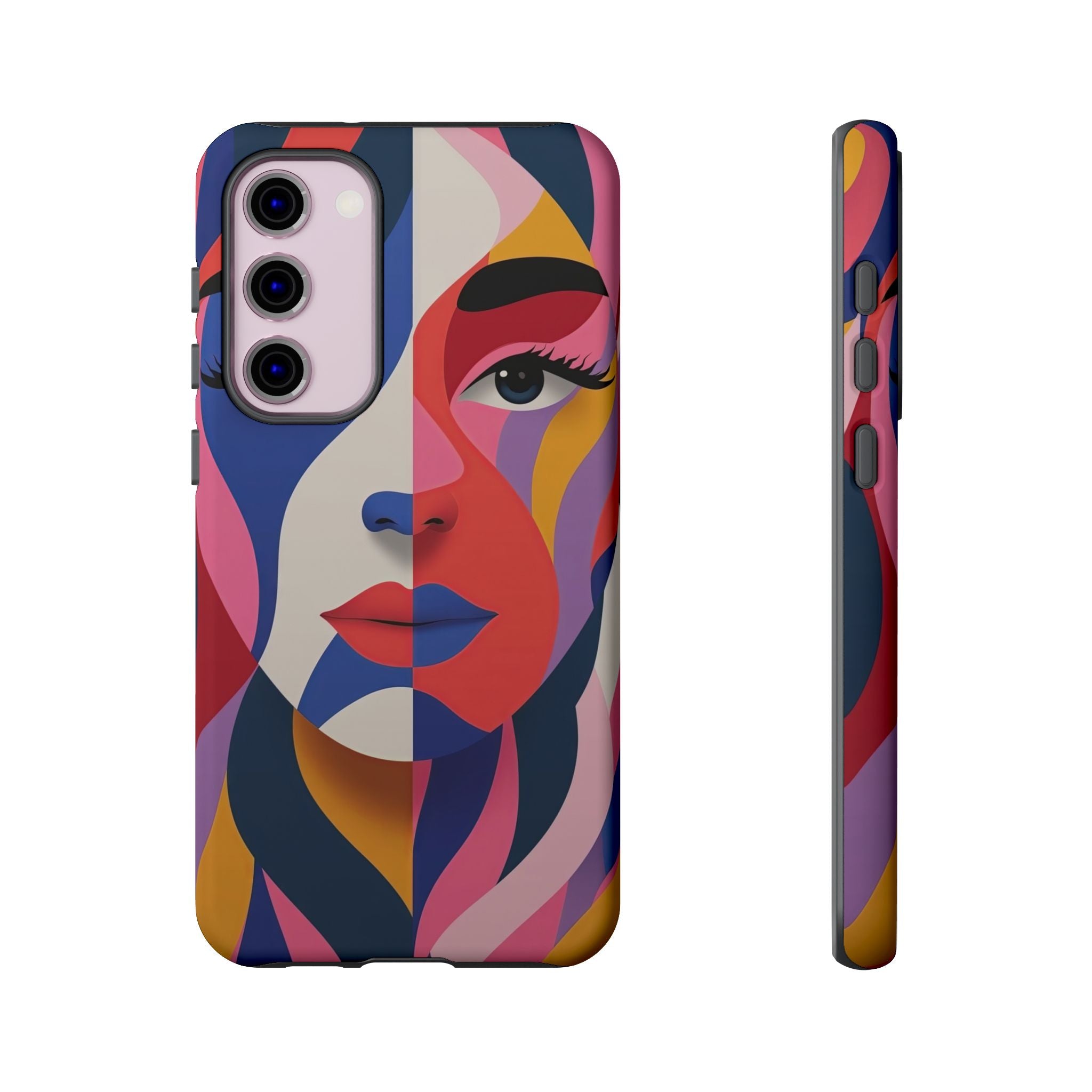 Abstract Colourful Face Samsung Galaxy Case | Vibrant Pop Art