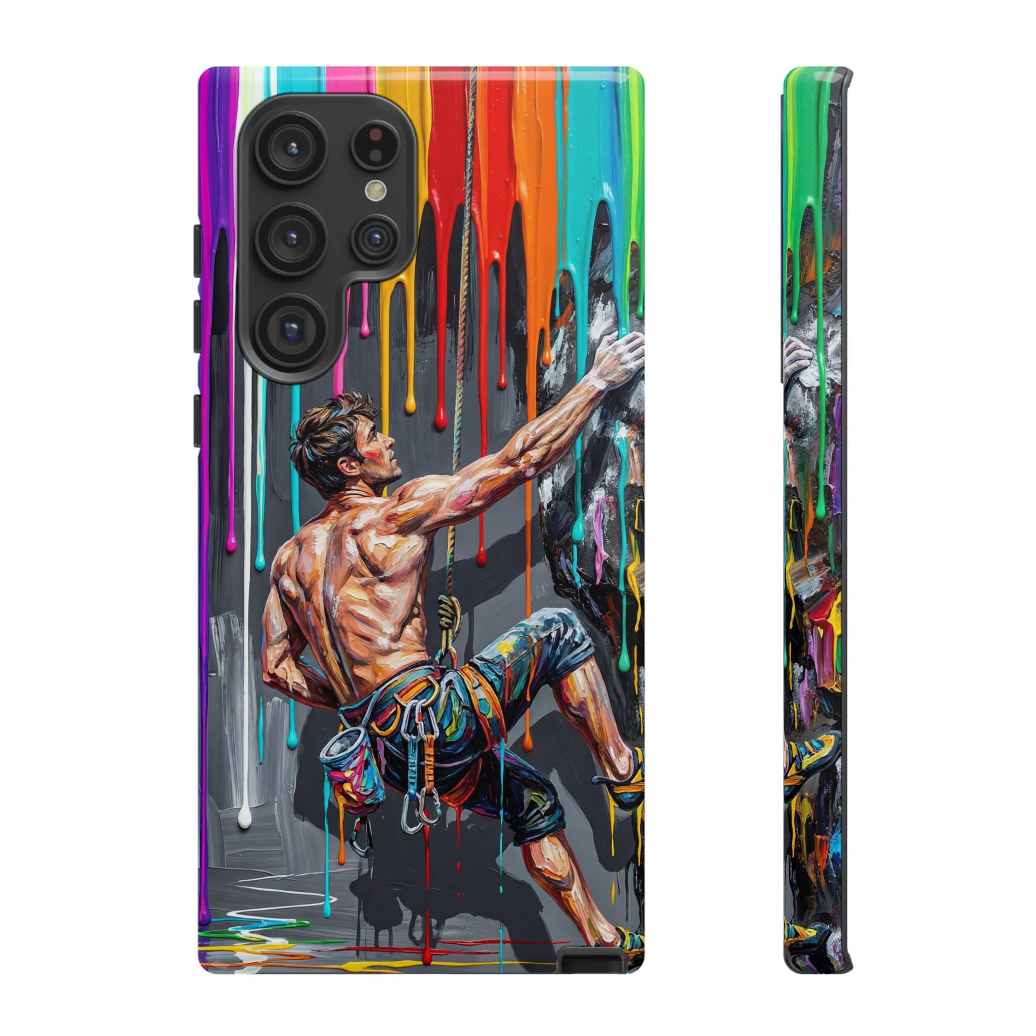 Colourful Rock Climber Art Protective Samsung Galaxy Phone Case
