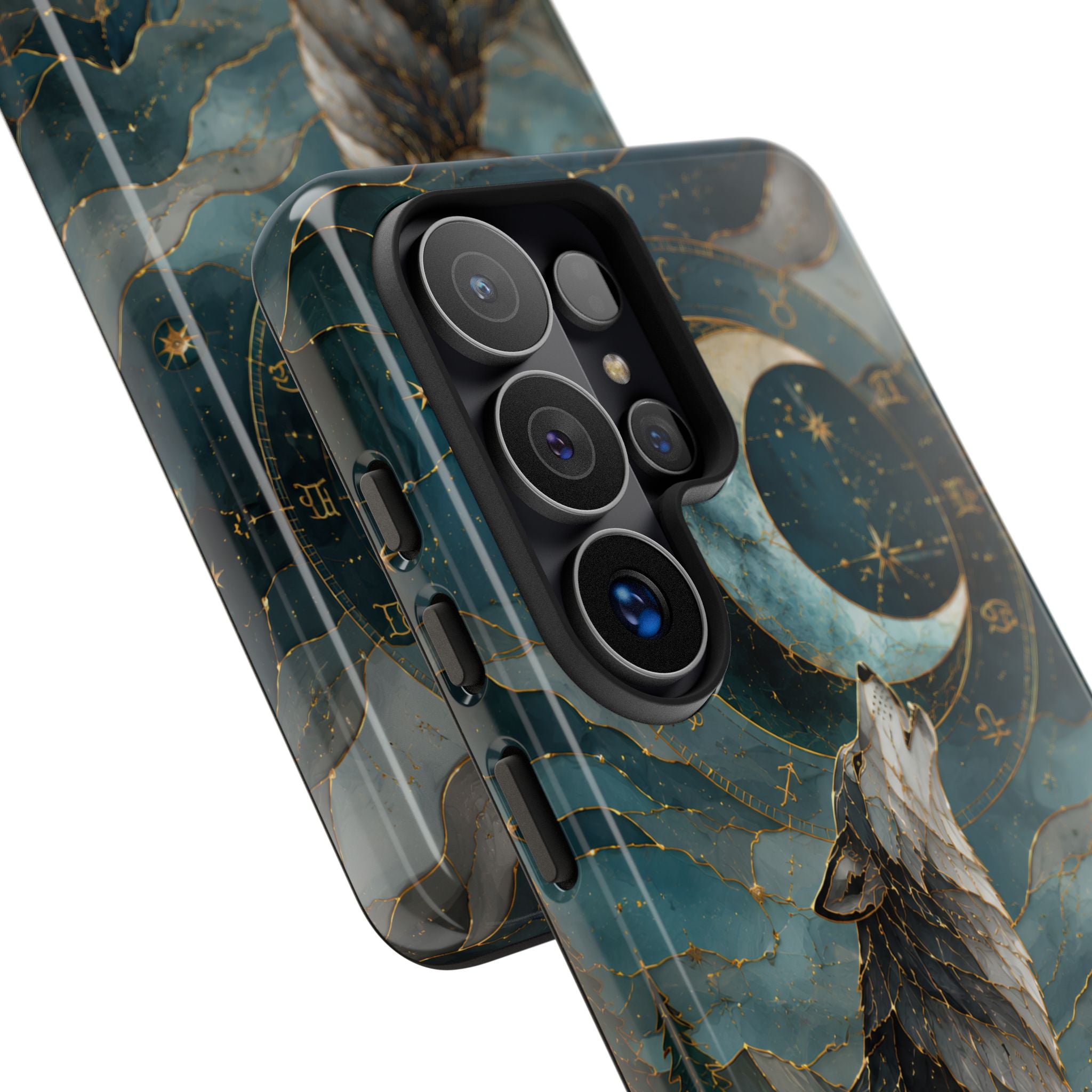 Wolf Moon Samsung Galaxy Phone Case | Celestial Wolf Phone Case