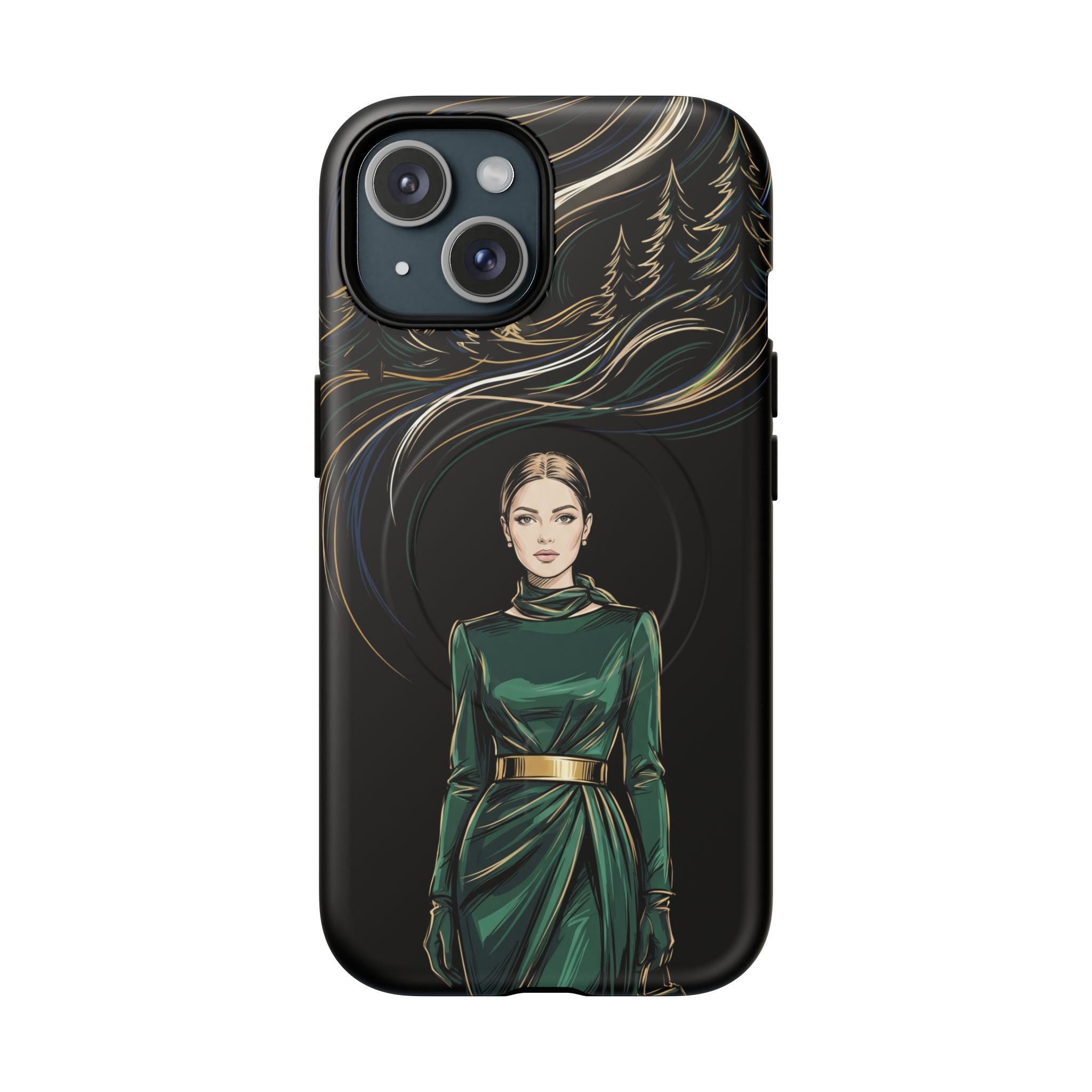Elegant Forest Woman MagSafe iPhone Case