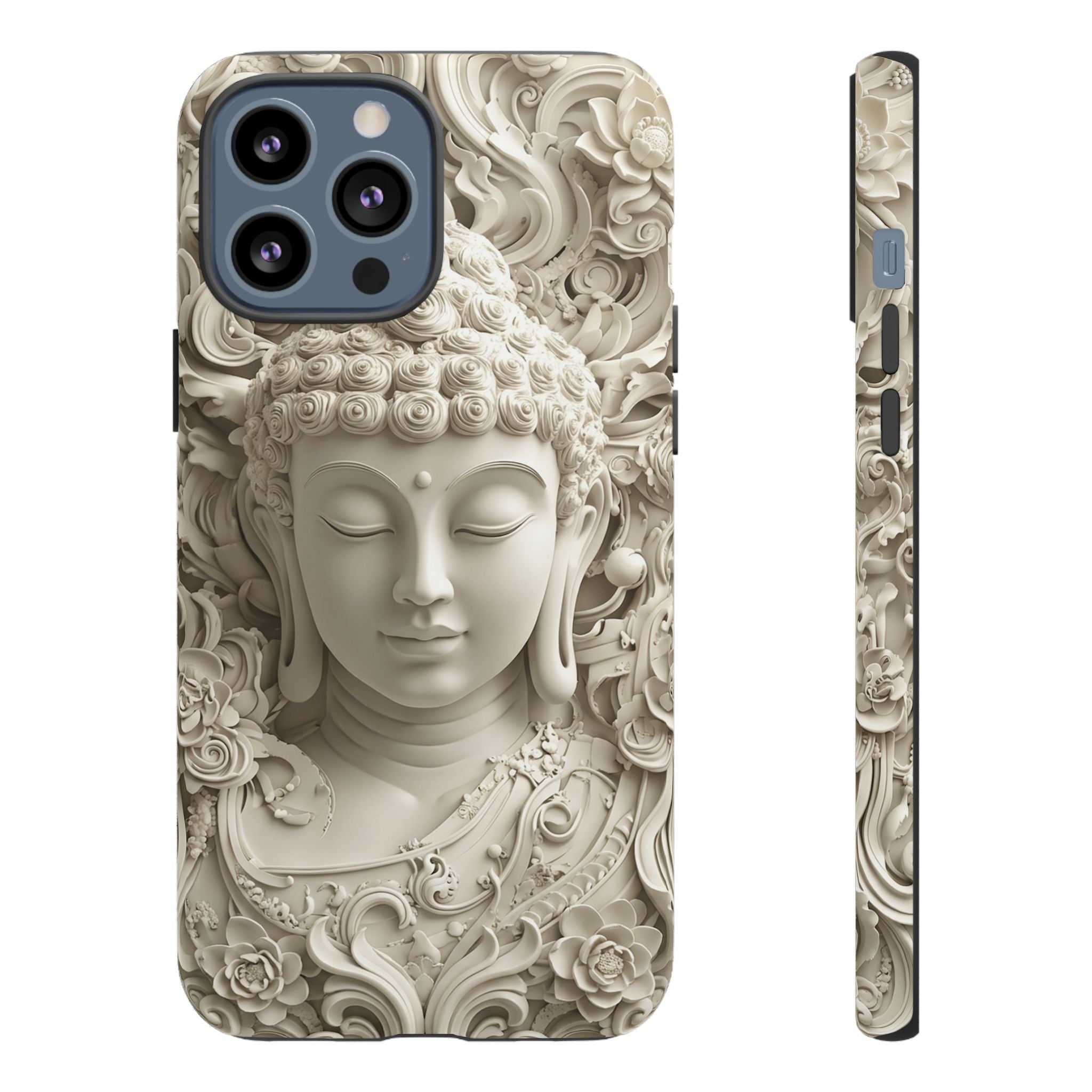 Buddha Relief iPhone Case — Serene Zen Protective Phone Cover