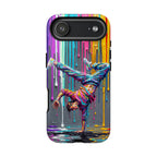 Colorful Breakdancer Graffiti Tough iPhone Case