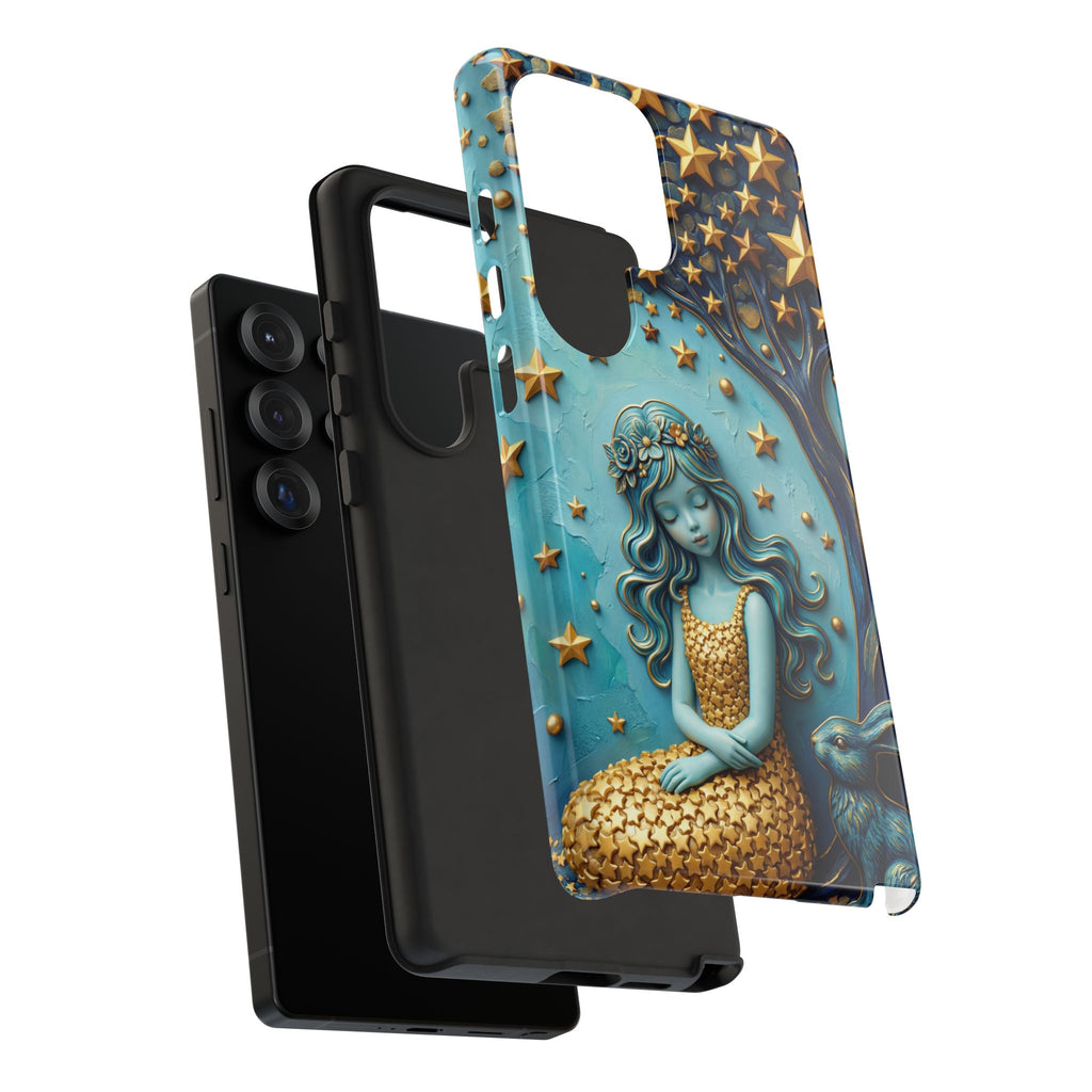 Dreamy Maiden & Star Tree Samsung Galaxy Phone Case