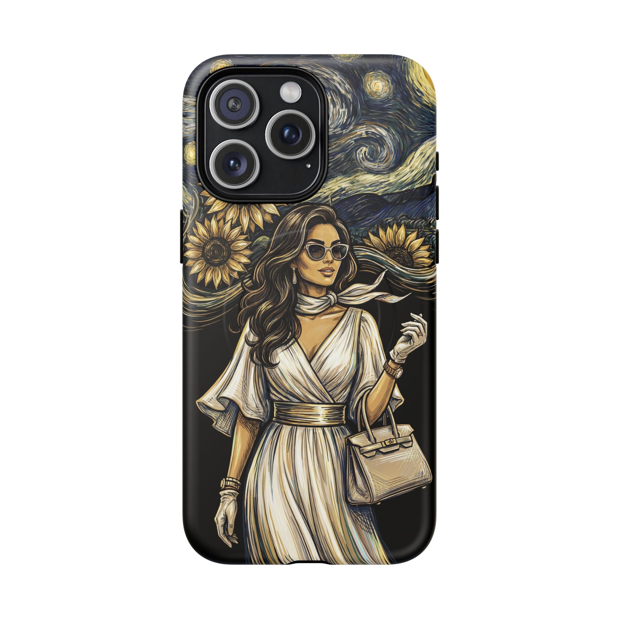 Van Gogh Night Sunflowers MagSafe iPhone Case | Chic Woman Art