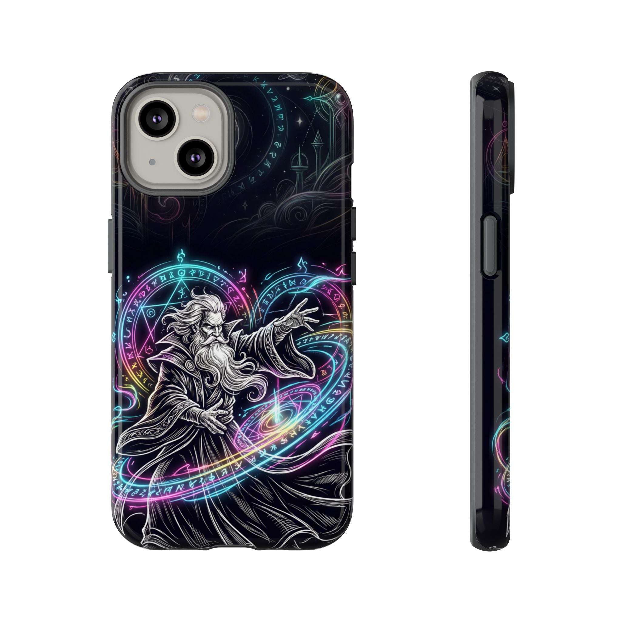 Neon Spell Art Wizard Magic iPhone Case