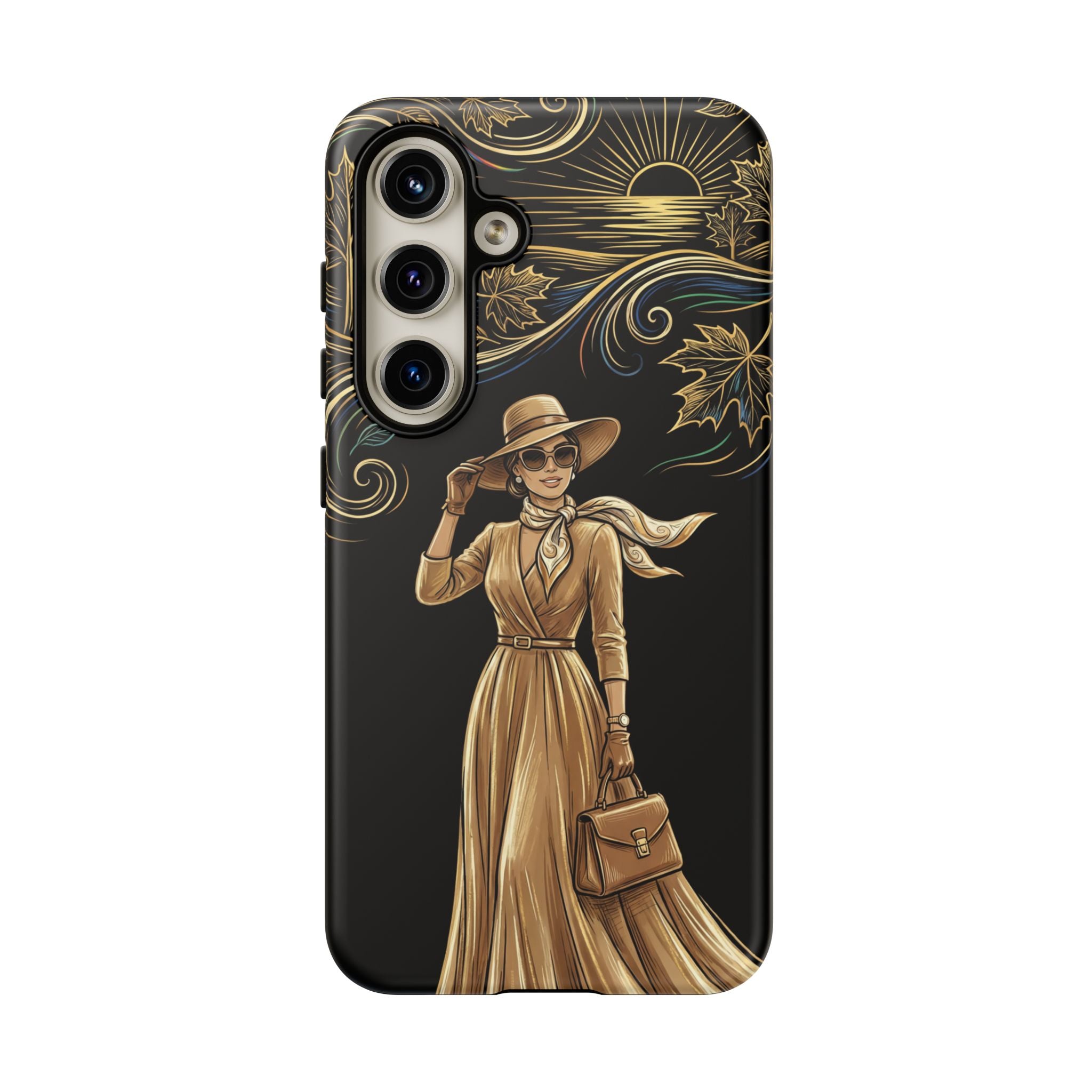 Vintage Autumn Lady Samsung Galaxy Phone Case
