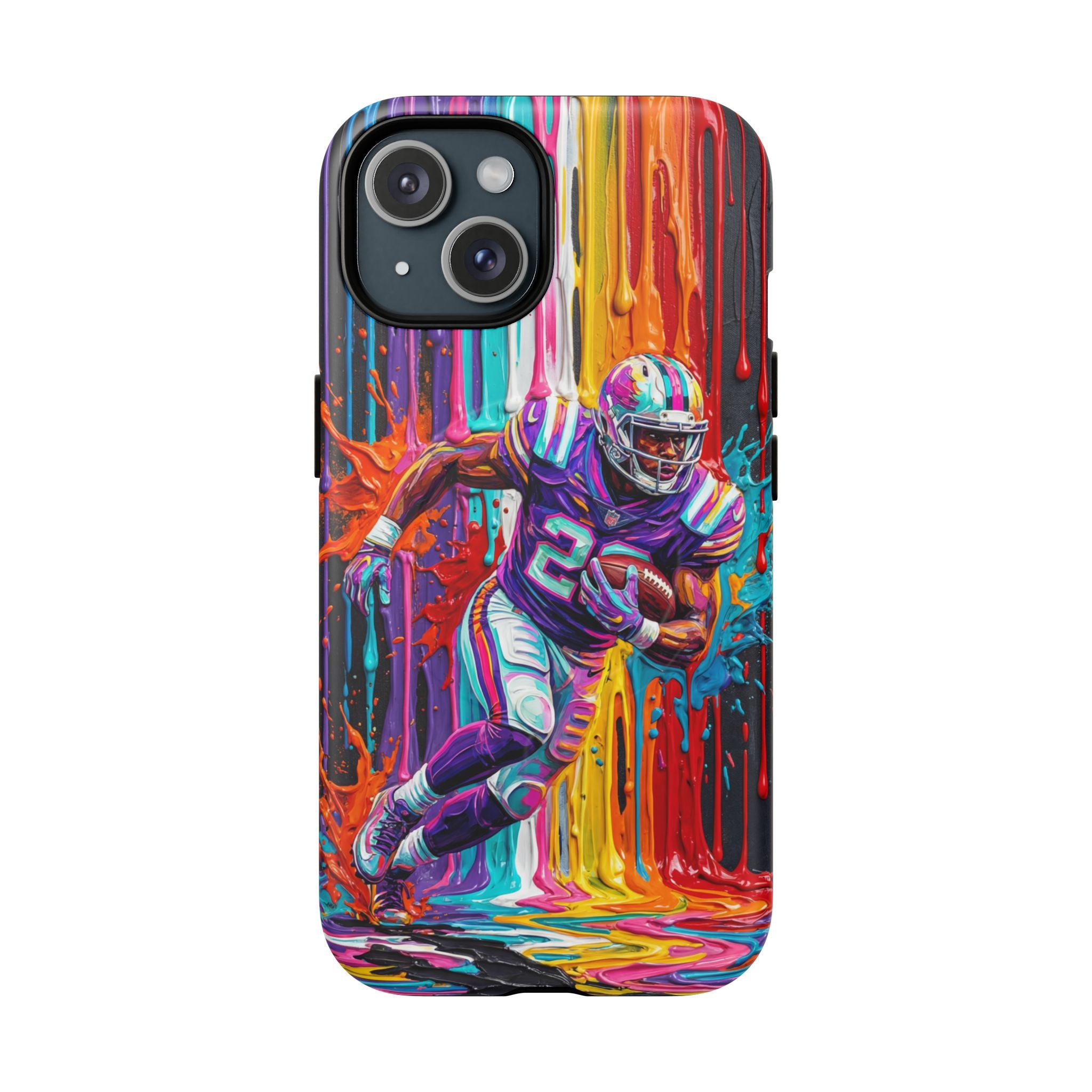 Vibrant American Football Runner MagSafe iPhone Case