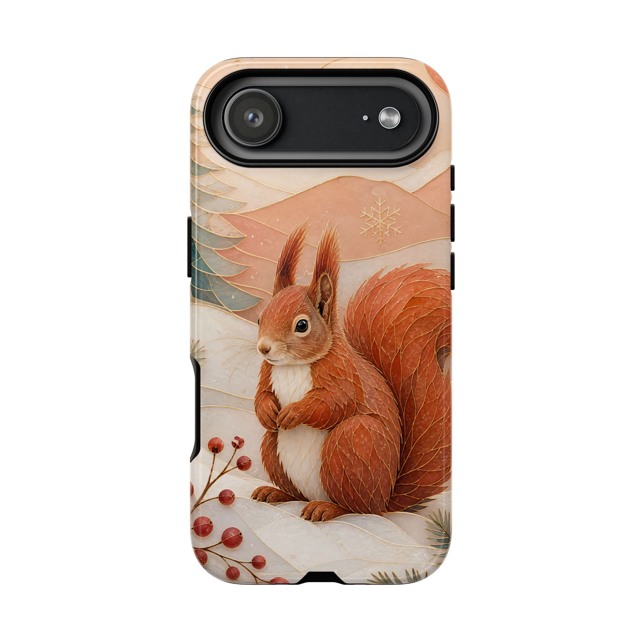Winter Squirrel iPhone Case | Woodland Animal iPhone Case