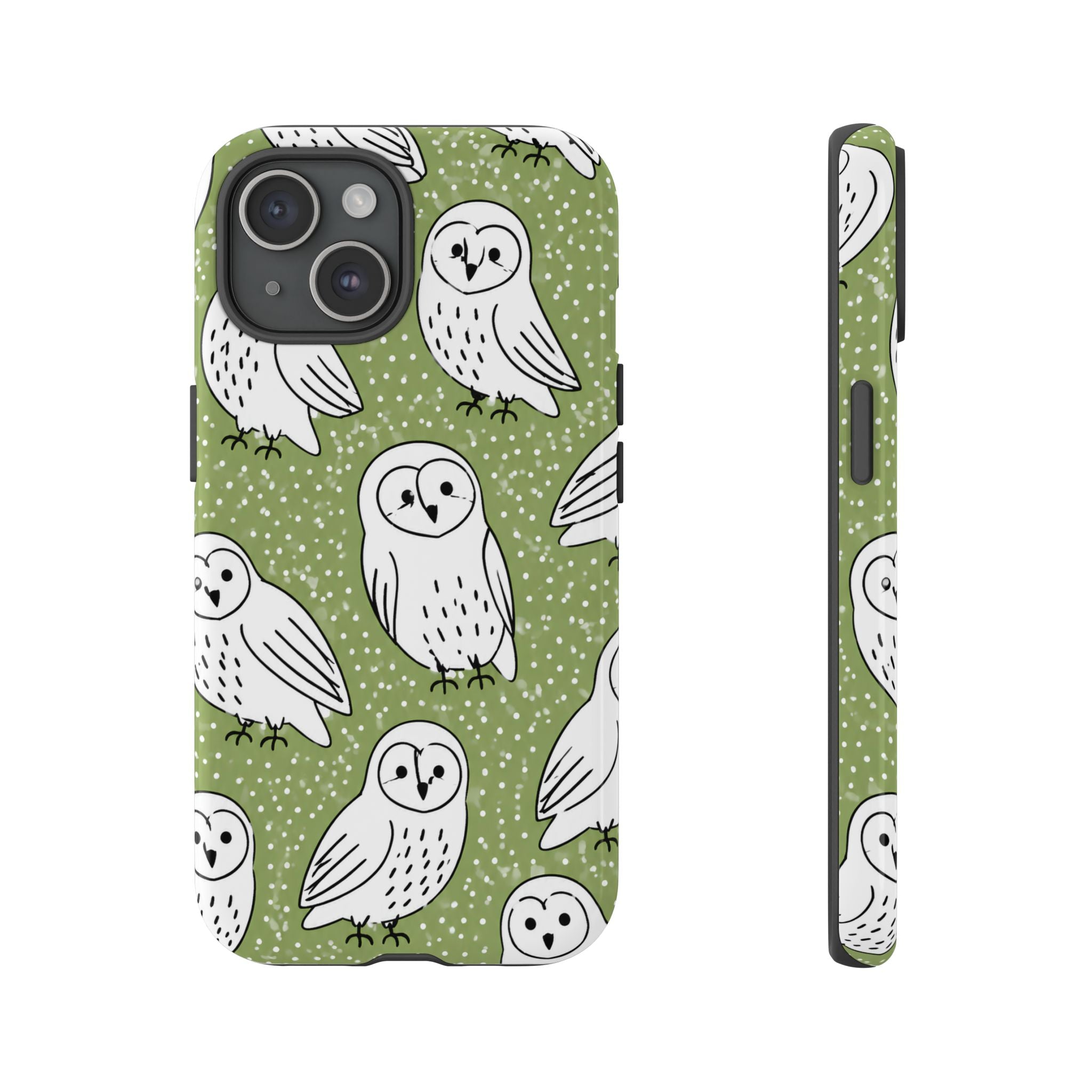 Barn Owl iPhone Case | Woodland Owl Pattern Cover