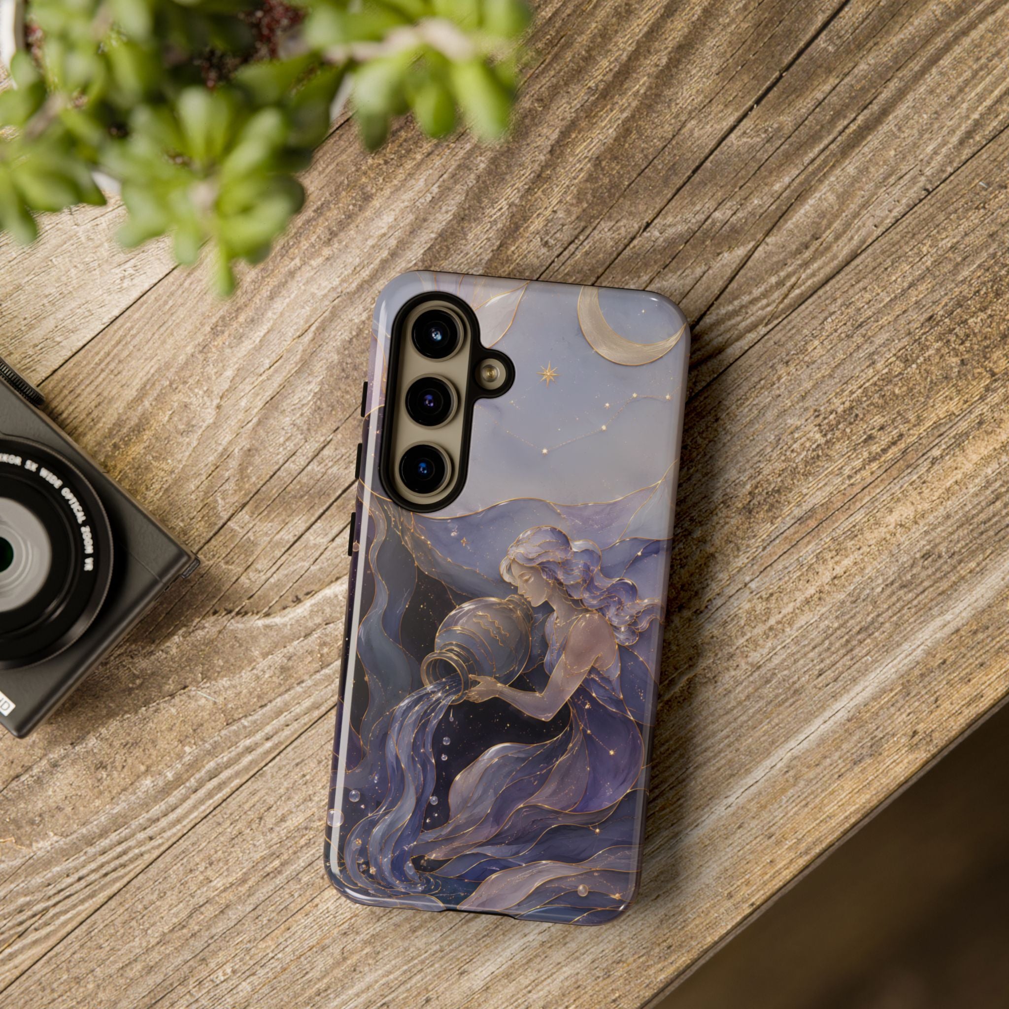 Aquarius Zodiac Samsung Galaxy Phone Case | Celestial Astrology Gift