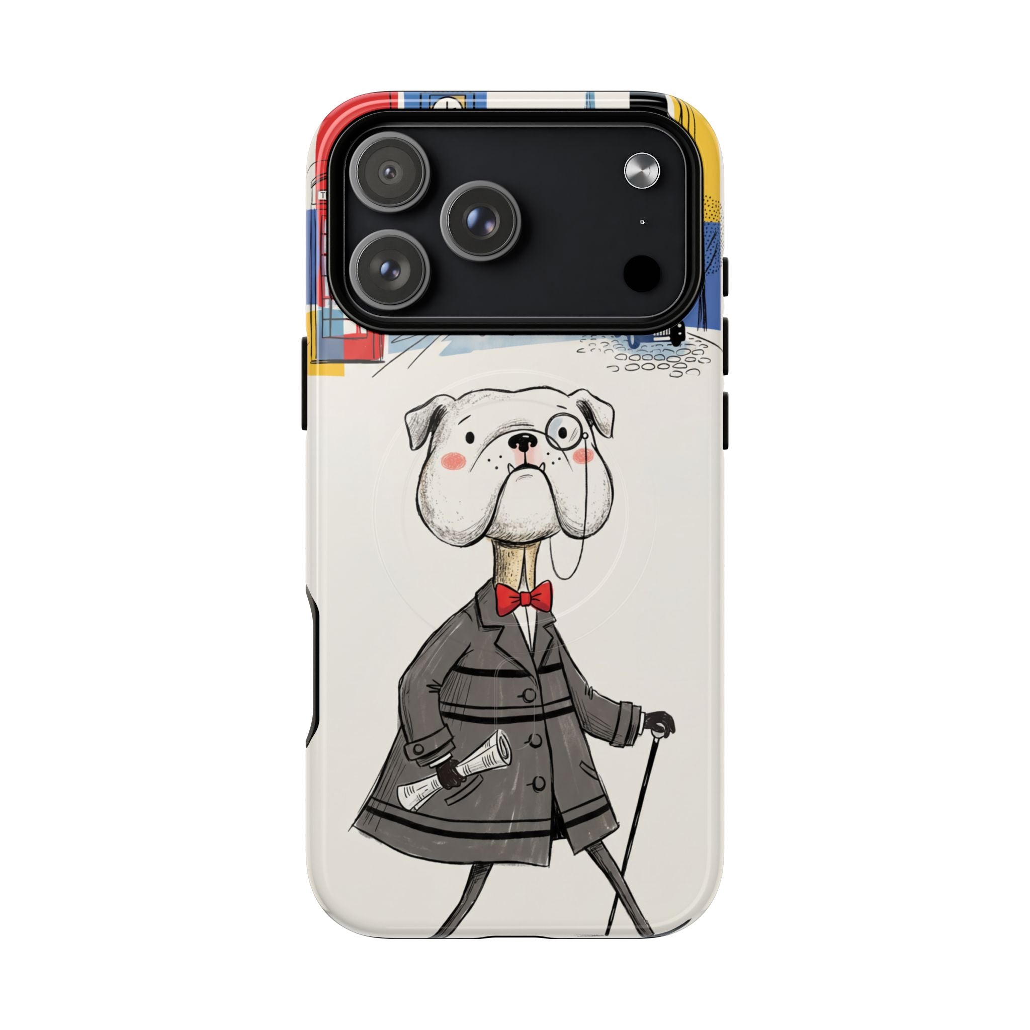 Vintage Dapper Gentleman Bulldog MagSafe iPhone Case
