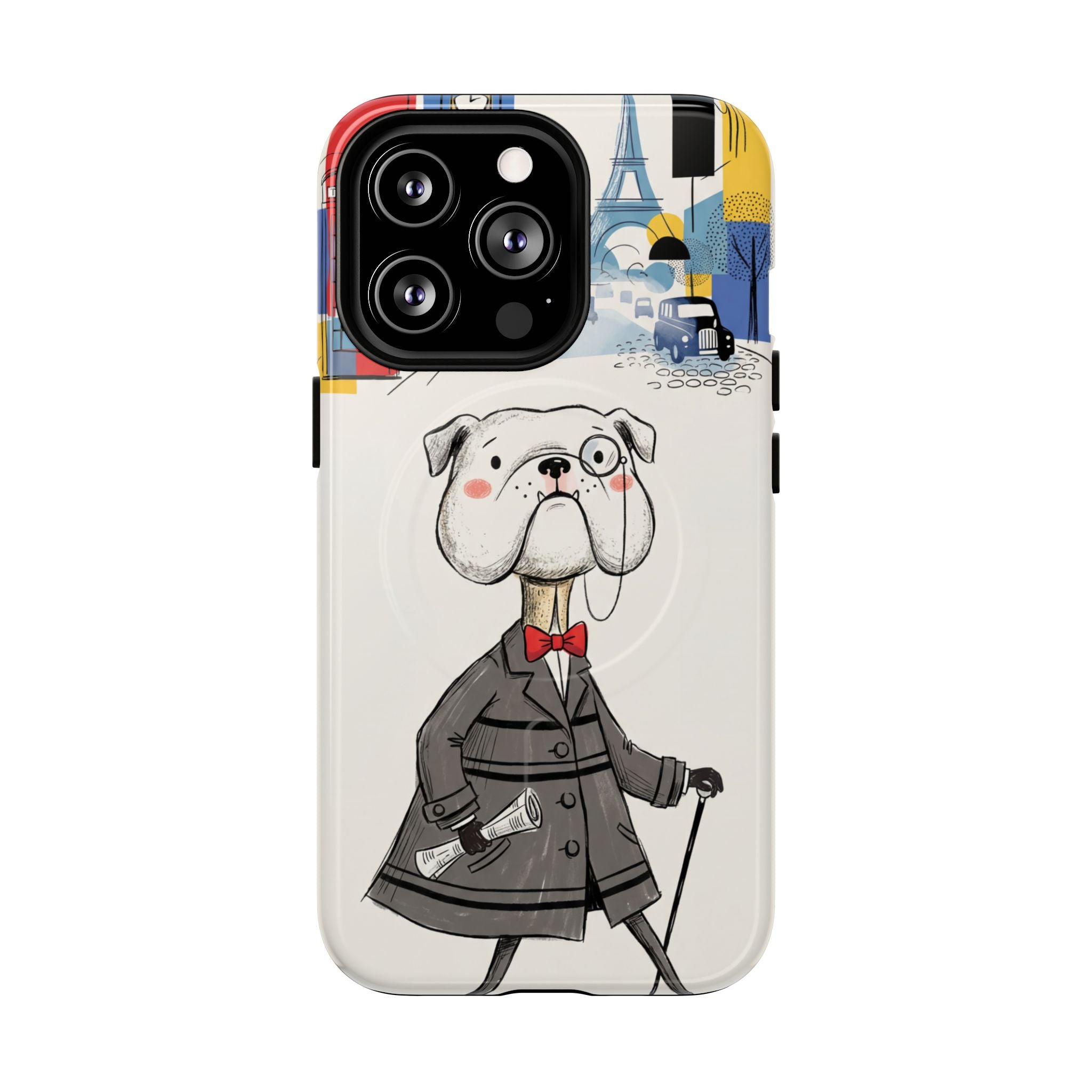 Vintage Dapper Gentleman Bulldog MagSafe iPhone Case
