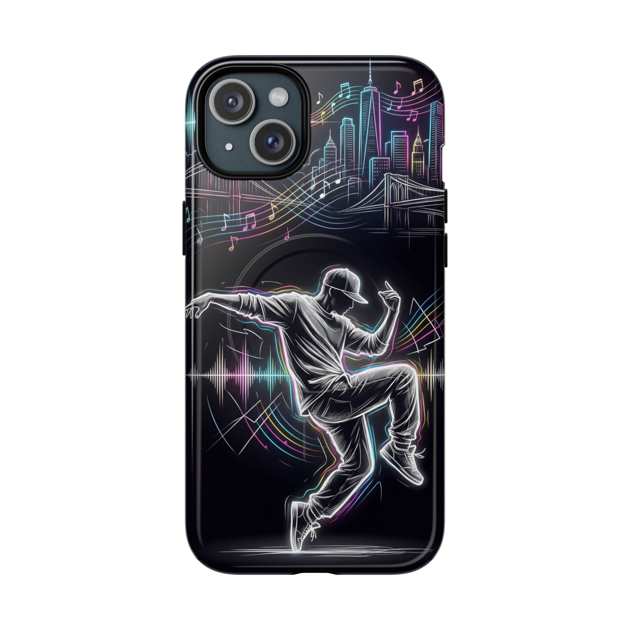 Dancer Neon Skyline MagSafe iPhone Case