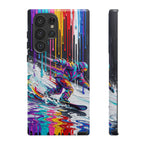 Colourful Snowboarder Art  Samsung Galaxy Phone Case