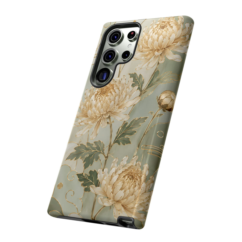 Chrysanthemum Samsung Galaxy Phone Case | Vintage Floral Phone Case