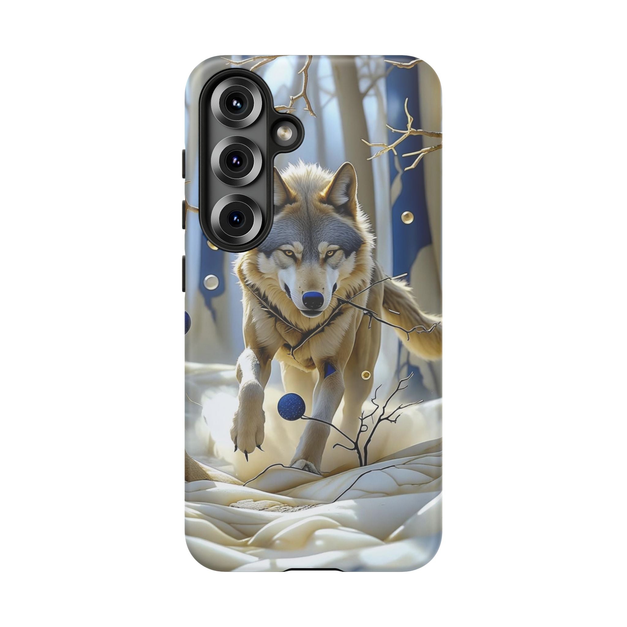 Wolf in Snow Samsung Galaxy Case — Rugged Wildlife