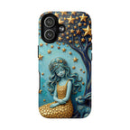 Custodia rigida MagSafe per iPhone Dreamy Maiden Under Starry Sky