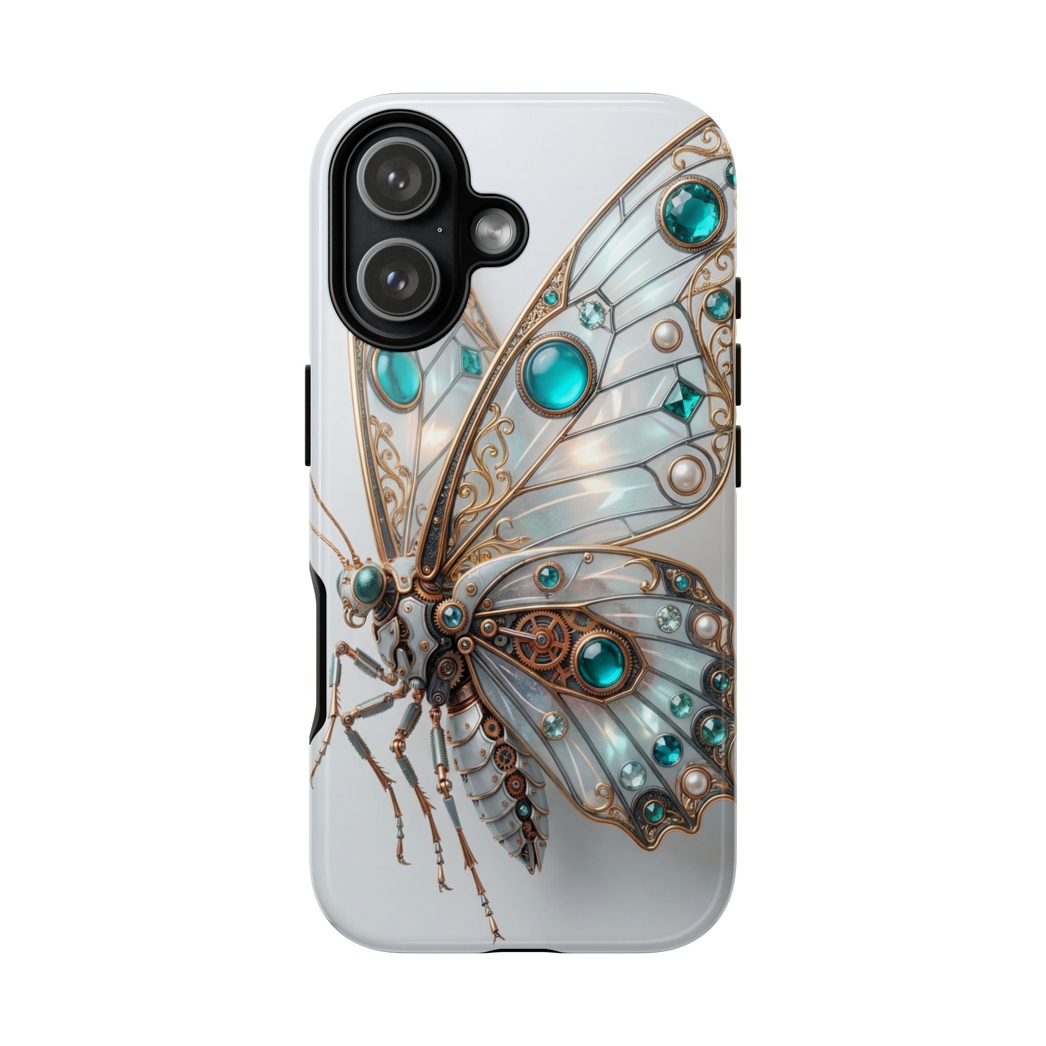 Butterfly Gem Phone Case — Steampunk Teal Jewel iPhone Case