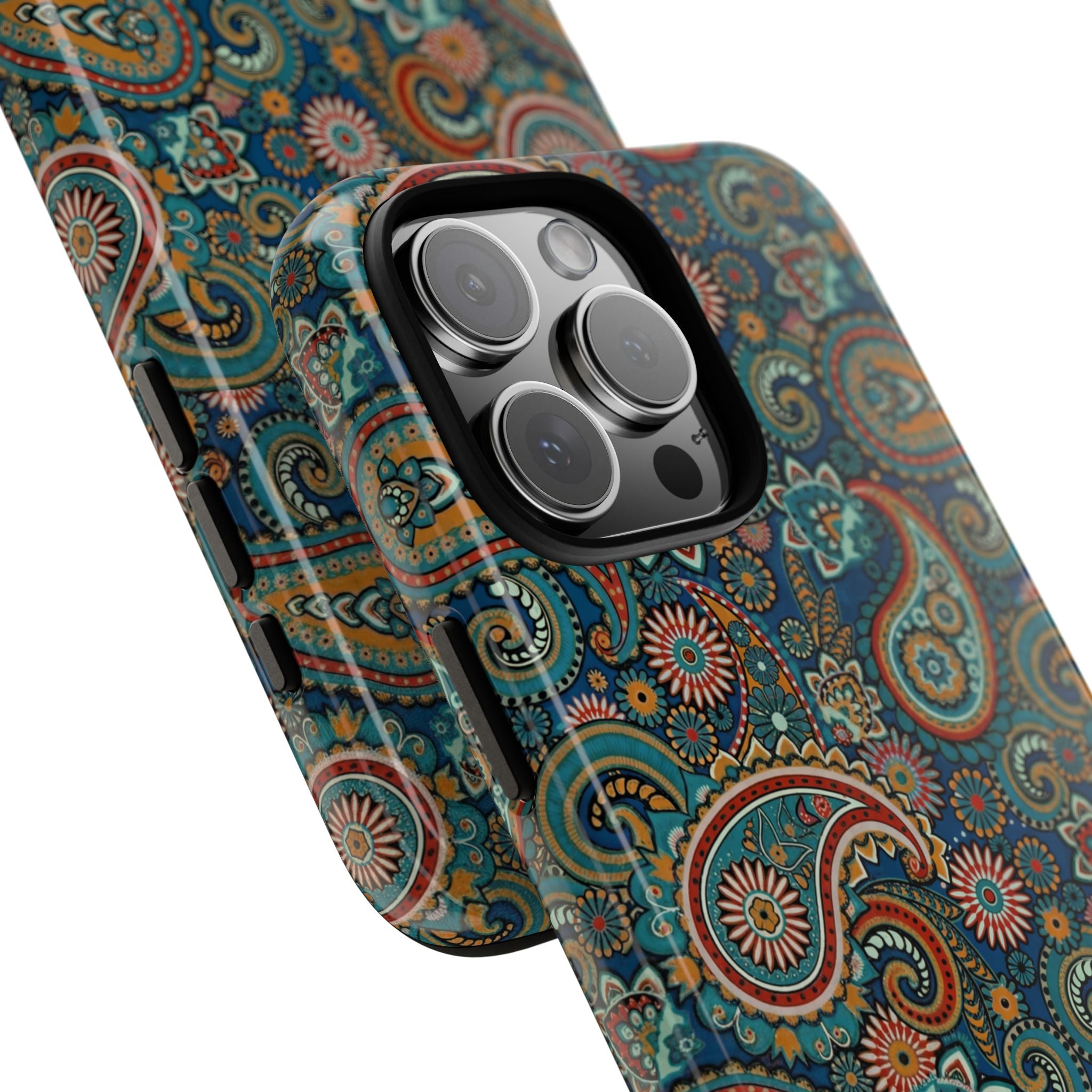 Batik Vibrant Paisley Protective Tough iPhone Case