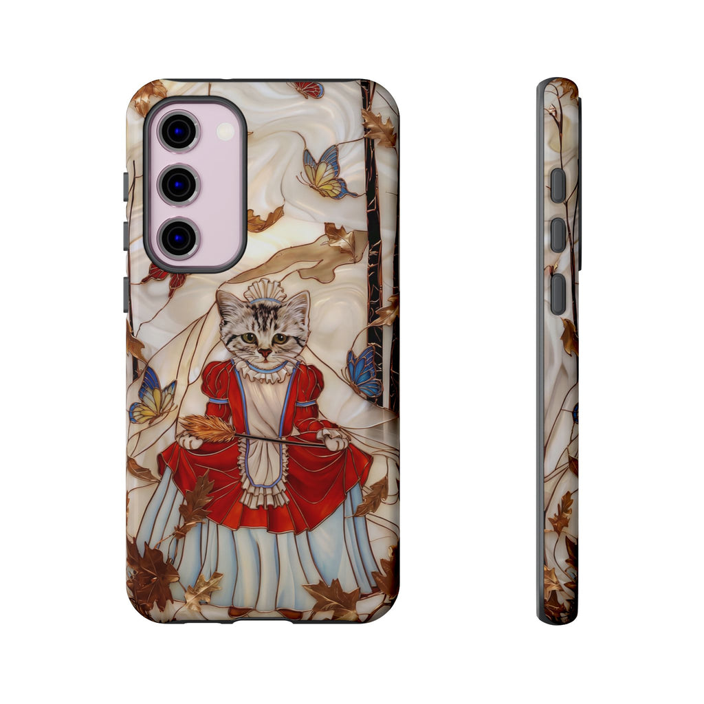 Custodia per Samsung Galaxy con motivo principessa gatto vintage