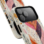 Custodia MagSafe resistente per iPhone Autumn Leaf | Design autunnale con piume ad acquerello