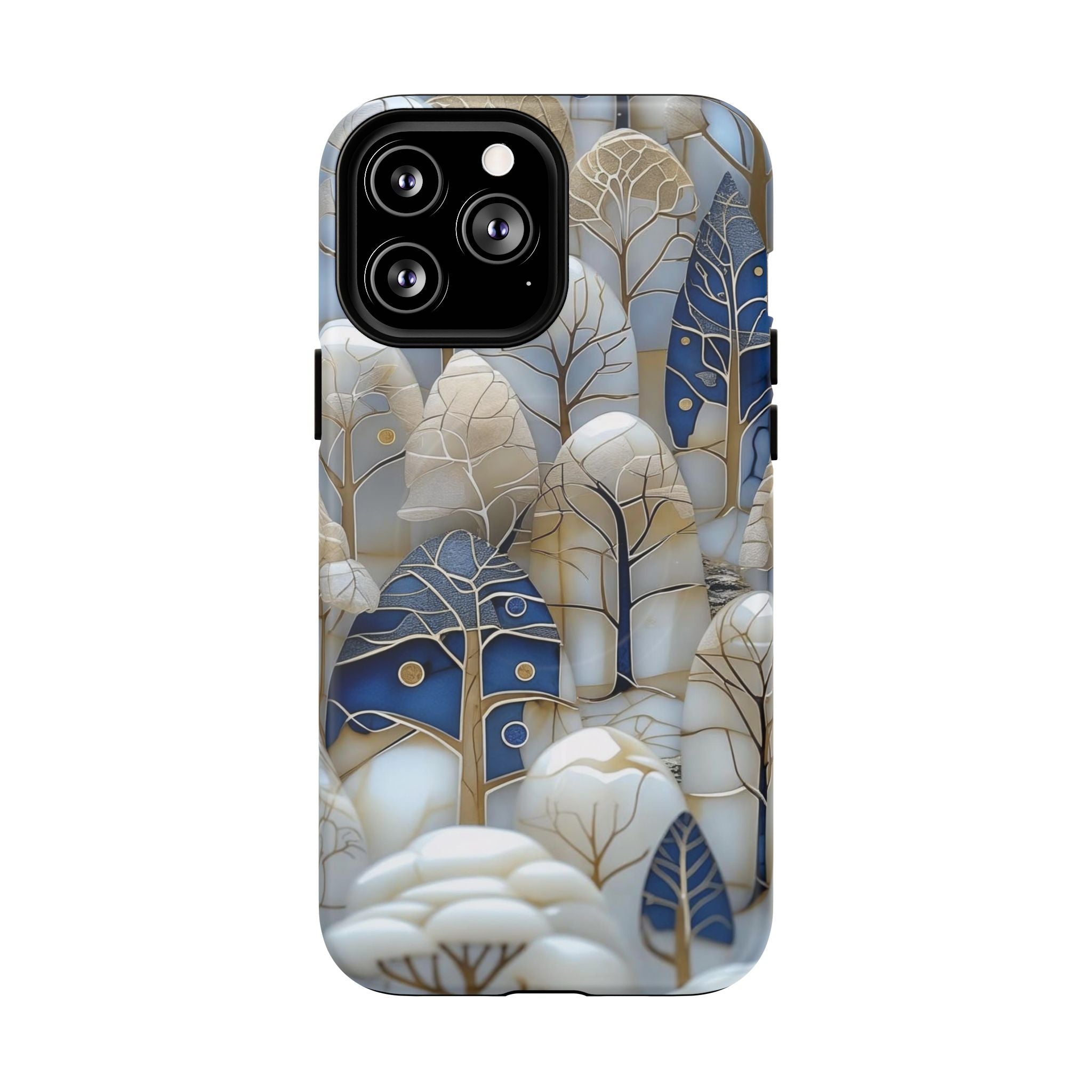 Blue Gold Forest Art MagSafe Case