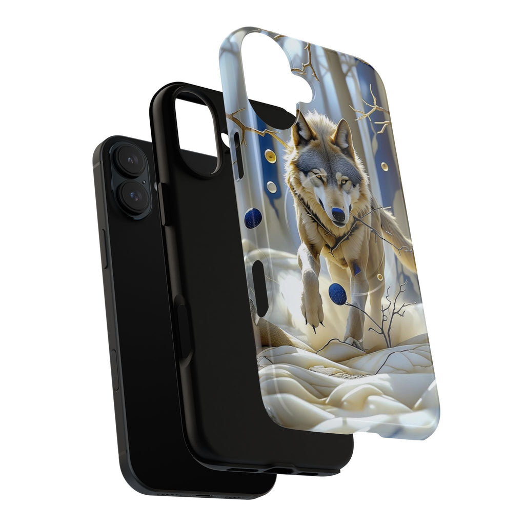 Wolf Running Tough MagSafe Protective iPhone Case