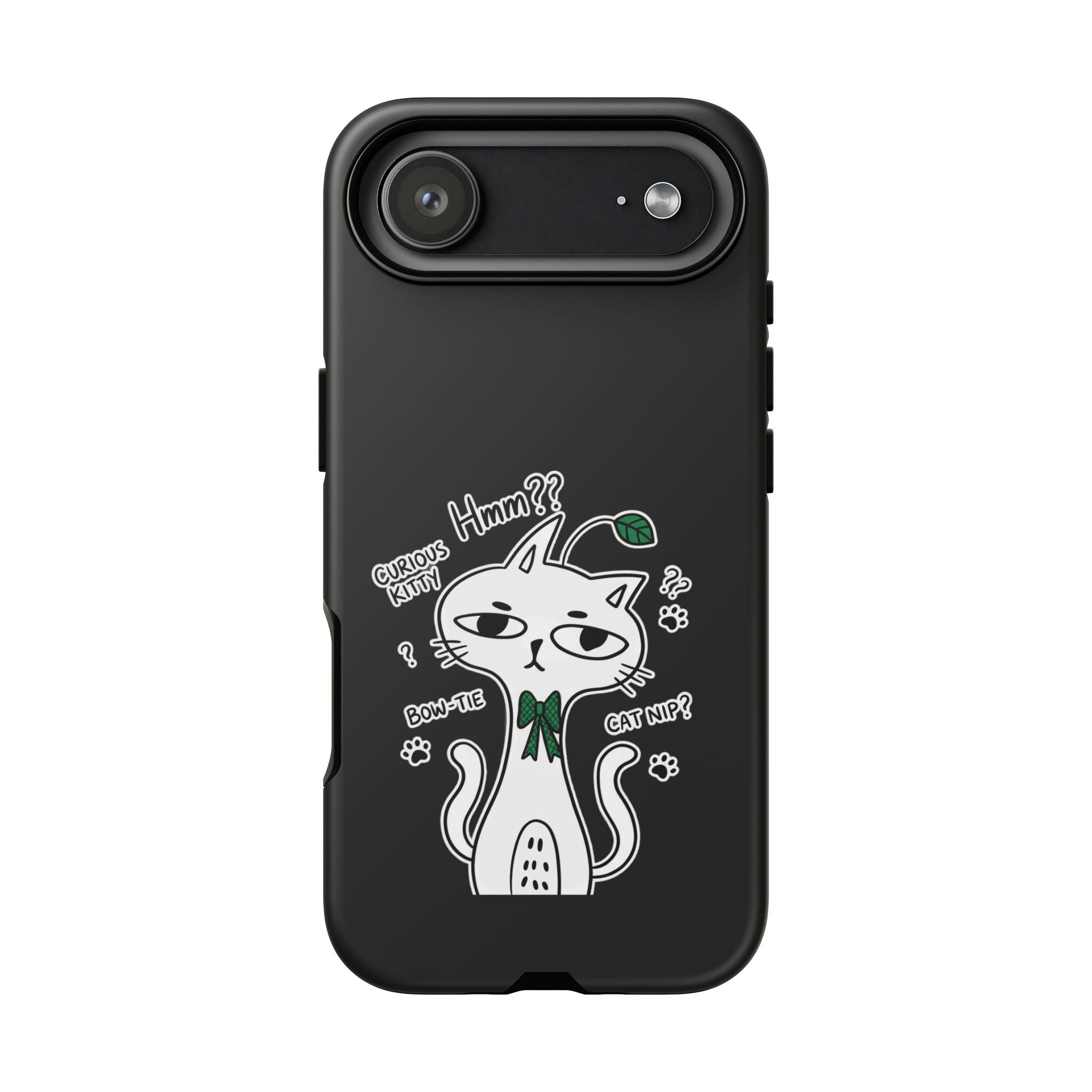 Cover per telefono Gatto Carino Confuso — Custodia protettiva con grafica "Hmm??"