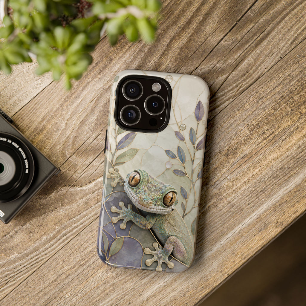 Tree Frog iPhone Case | Stained Glass Frog Cover