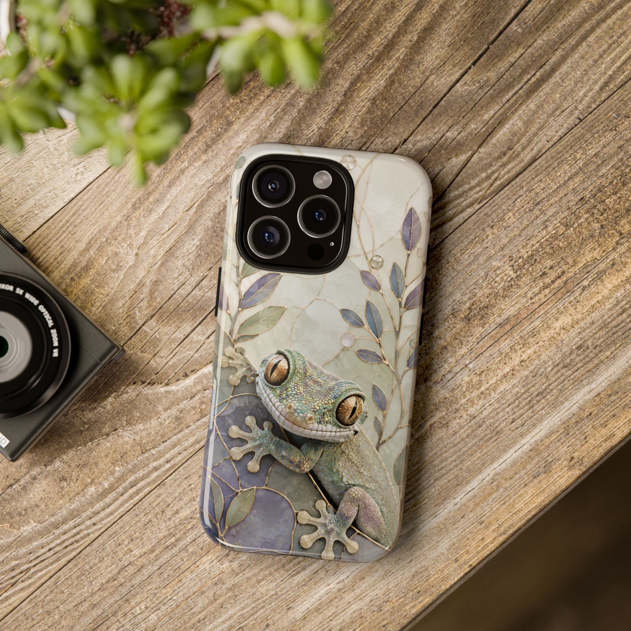 Tree Frog iPhone Case | Stained Glass Frog Cover