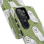Barn Owl Samsung Galaxy Phone Case | Woodland Owl Pattern Cover